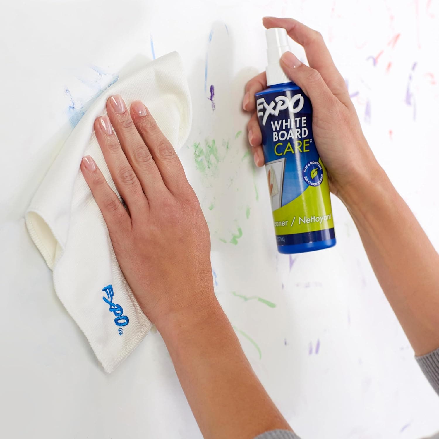EXPO Dry Erase Whiteboard Cleaning Spray 8 oz. Less than 10 ounces - Image 2