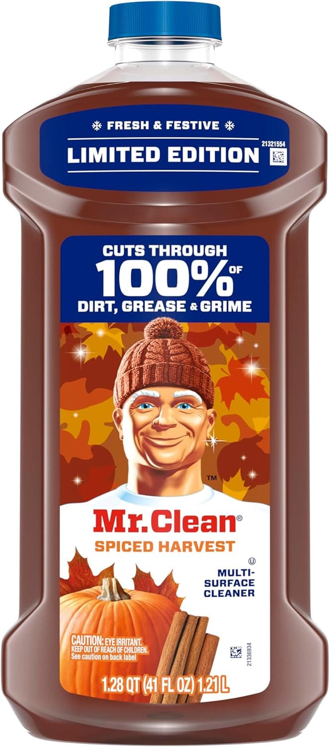 Mr. Clean Limpiador Multiusos, Líquido de Limpieza, Cosecha Especiada, 41oz - Image 8