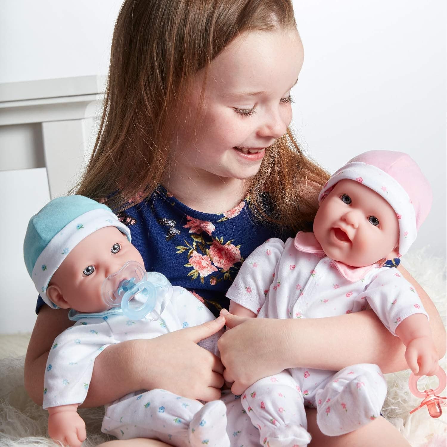 JC Toys, La Baby 16-inch Blue Washable Soft Body Boy Baby Doll with Accessories - For Children 12 Months and older, Designed by Berenguer Blue Caucasian - Image 3