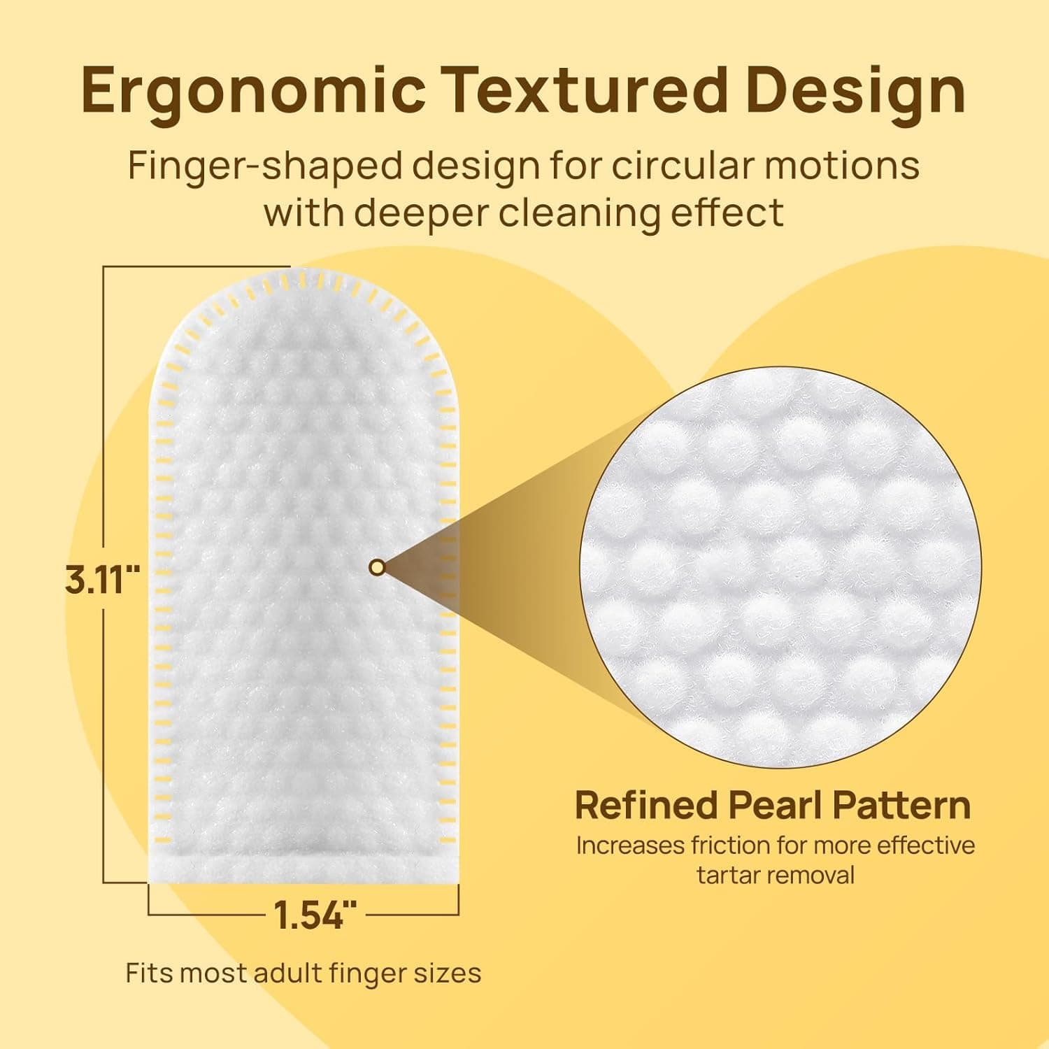 HICC Pet Teeth Cleaning Wipes for Dogs & Cats, Vet-Recommended Remove Bad Breath & Plaque & Tartar Buildup, Dog Tooth Brushing Kit, Dog Breath Freshener, Dogs Toothbrush & Toothpaste Alternatives Unscented 50 Count (Pack of 1) - Image 5