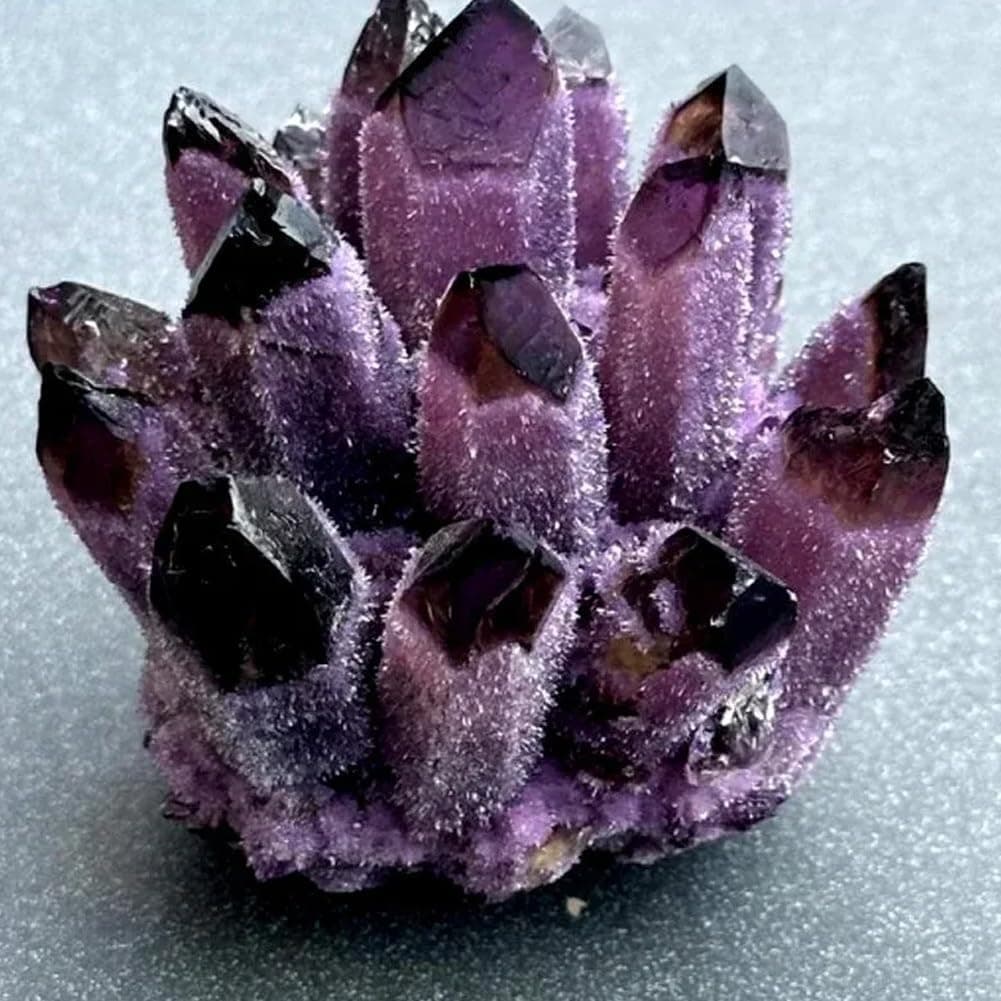 Natural Crystal Amethyst Cluster, Amethyst Crystal Rock, Large Natural Amethyst Crystal Clusters Stone, Raw Amethyst Stone, Natural Amethyst Geode Cave Healing Crystal Stones(200-300g) - Image 5
