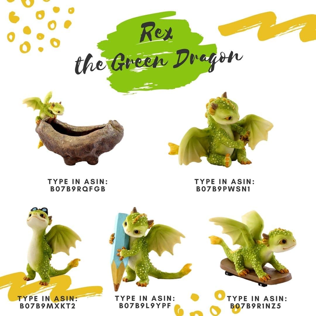Top Collection Rex The Green Dragon - Mini Collectible Fantasy Figurine (Live to Fight Another Day) - Image 6