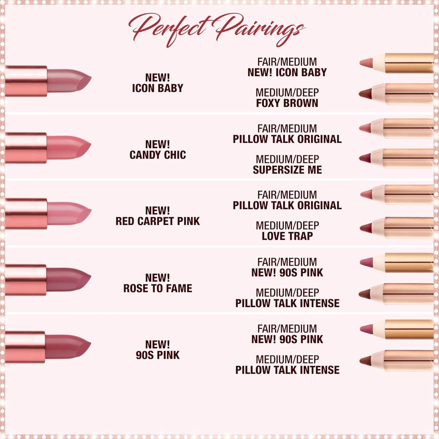 Charlotte Tilbury Lip Cheat Lip Liner Pencil - Gives Lips a Fuller-Looking, Defined Pout - Enriched with Jojoba Oil & Hyaluronic Acid - Waterproof, Smudge-Proof & Transfer-Proof Pillow Talk Fair - cool-toned pink - Image 7