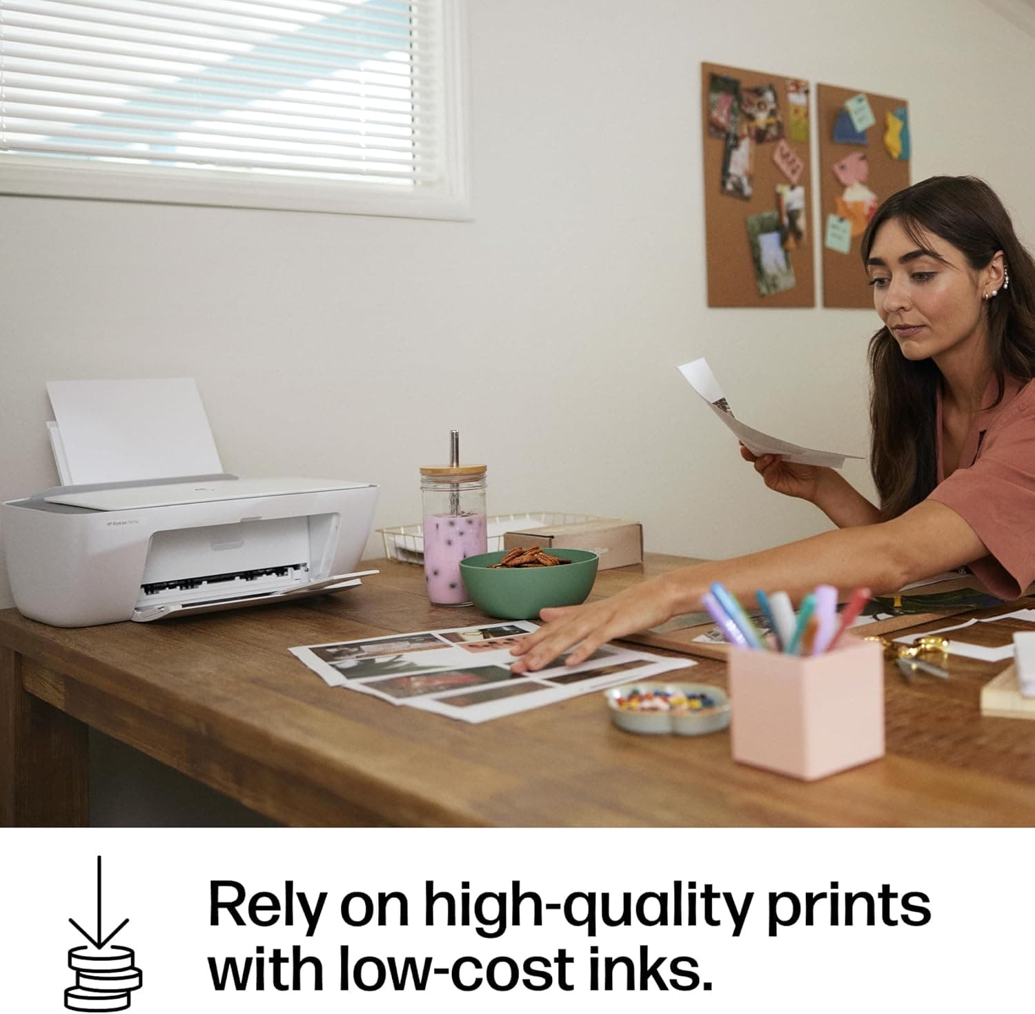HP DeskJet 2855e Wireless All-in-One Color Inkjet Printer, Scanner, Copier, Best-for-home, 3 months of Instant Ink included, Single-band Wi-Fi connectivity (588S5A) - Image 12