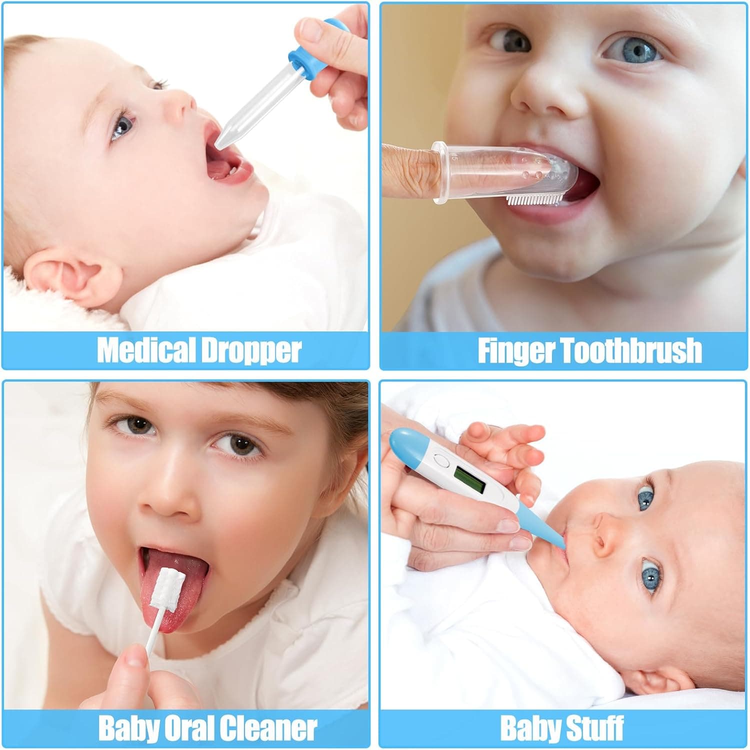 Baby Healthcare and Grooming Kit for Newborn Kids, 24PCS Upgraded Safety Baby Care Kit, Newborn Nursery Health Care Set, Baby Care Products BLUE-24 - Image 5