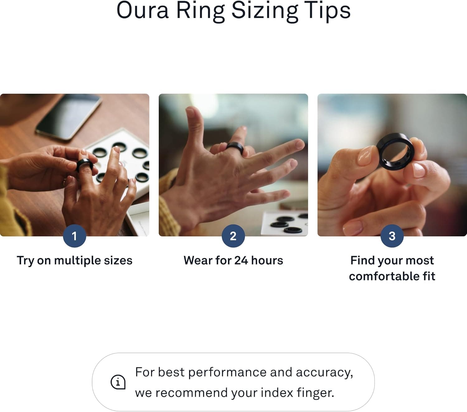 Oura Ring Gen3 Heritage - Black - Size 10 - Smart Ring - Size First with Oura Ring Gen3 Sizing Kit - Sleep Tracking Wearable - Heart Rate - Fitness Tracker - 5-7 Days Battery Life Heritage Black 10 - Image 8