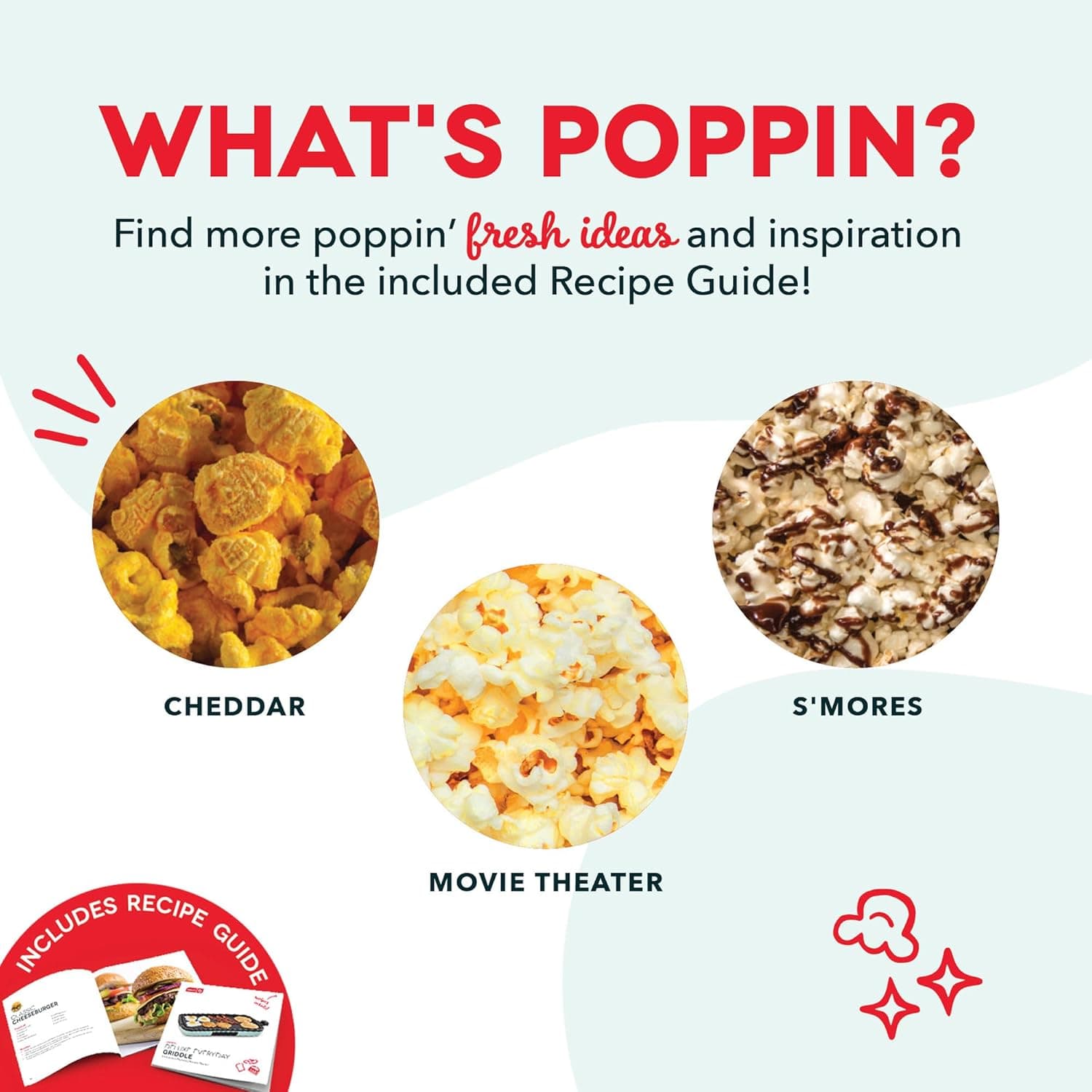Dash Fresh Pop Popcorn Maker - Oil-Free, Air Popcorn Popper - With Measuring Cup & Recipe Guide - Perfect for Movie Nights - 16 Cups, Aqua Aqua 16 cups - Image 9