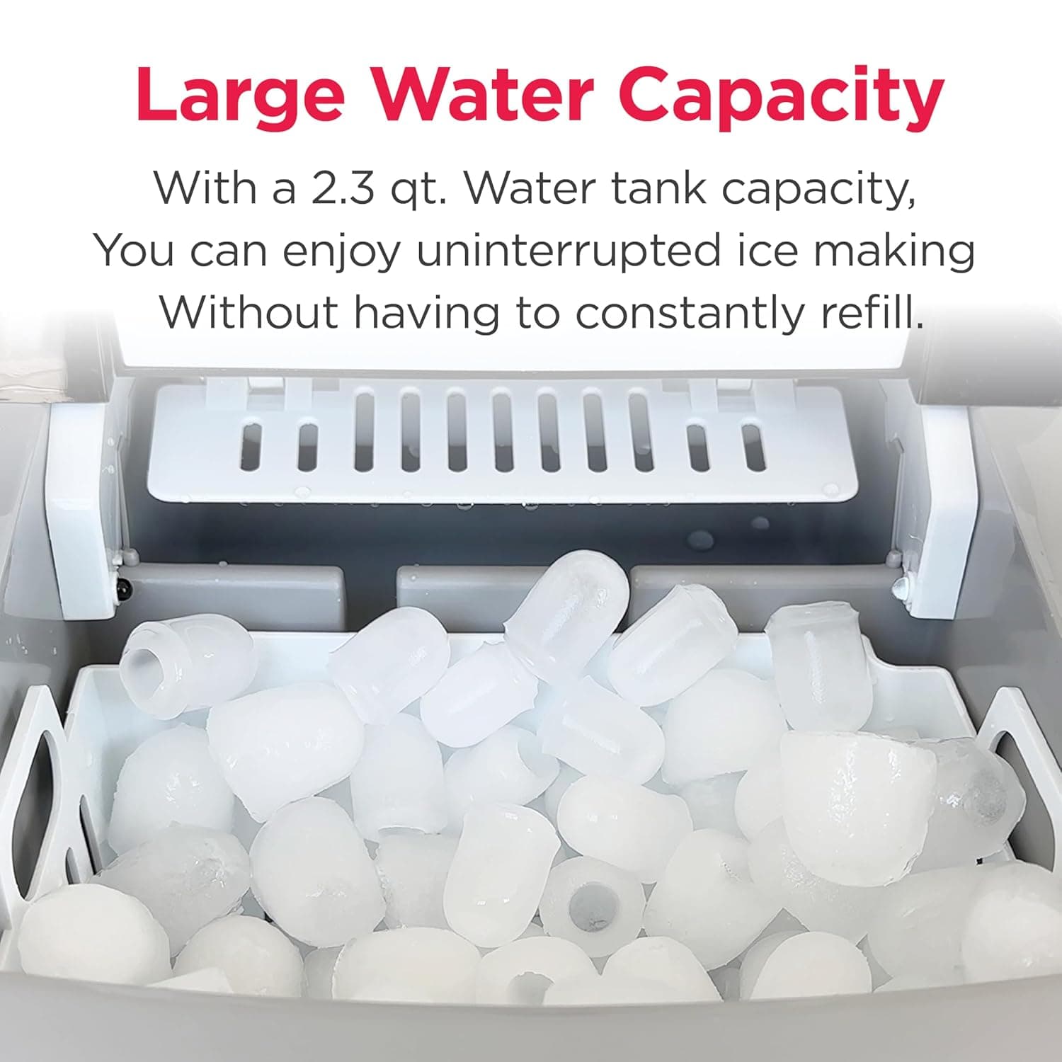 Frigidaire 26 Lbs per Day Portable Compact Maker, Ice Making Machine, Stainless, Medium - Image 5