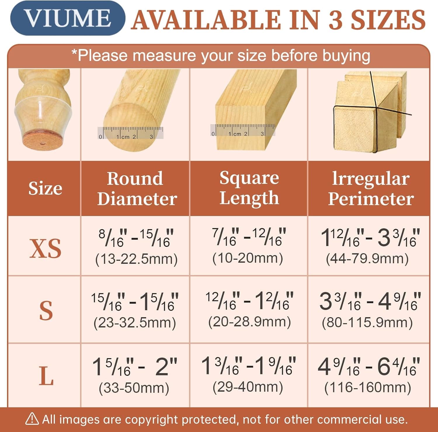 24 Pcs Chair Leg Floor Protectors for Hardwood Floors Silicone Covers Felt Pads Furniture Leg Caps Anti-Scratch Reduce Noise Fit (1-5/16" to 2") Universal L Clear-24pcs - Image 4