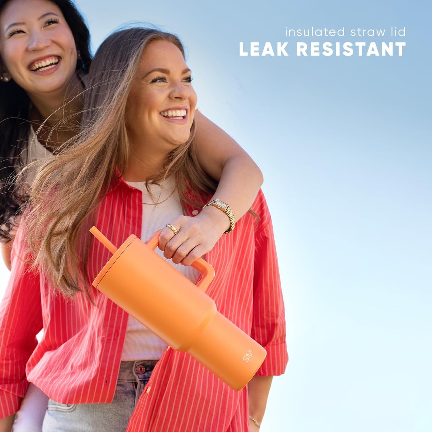 Simple Modern 40 oz Trek Tumbler with Handle and Straw Lid | Cup Holder Friendly Insulated Stainless Steel Travel Mug | Midnight Black - Midnight Black 40 Ounces - Image 6