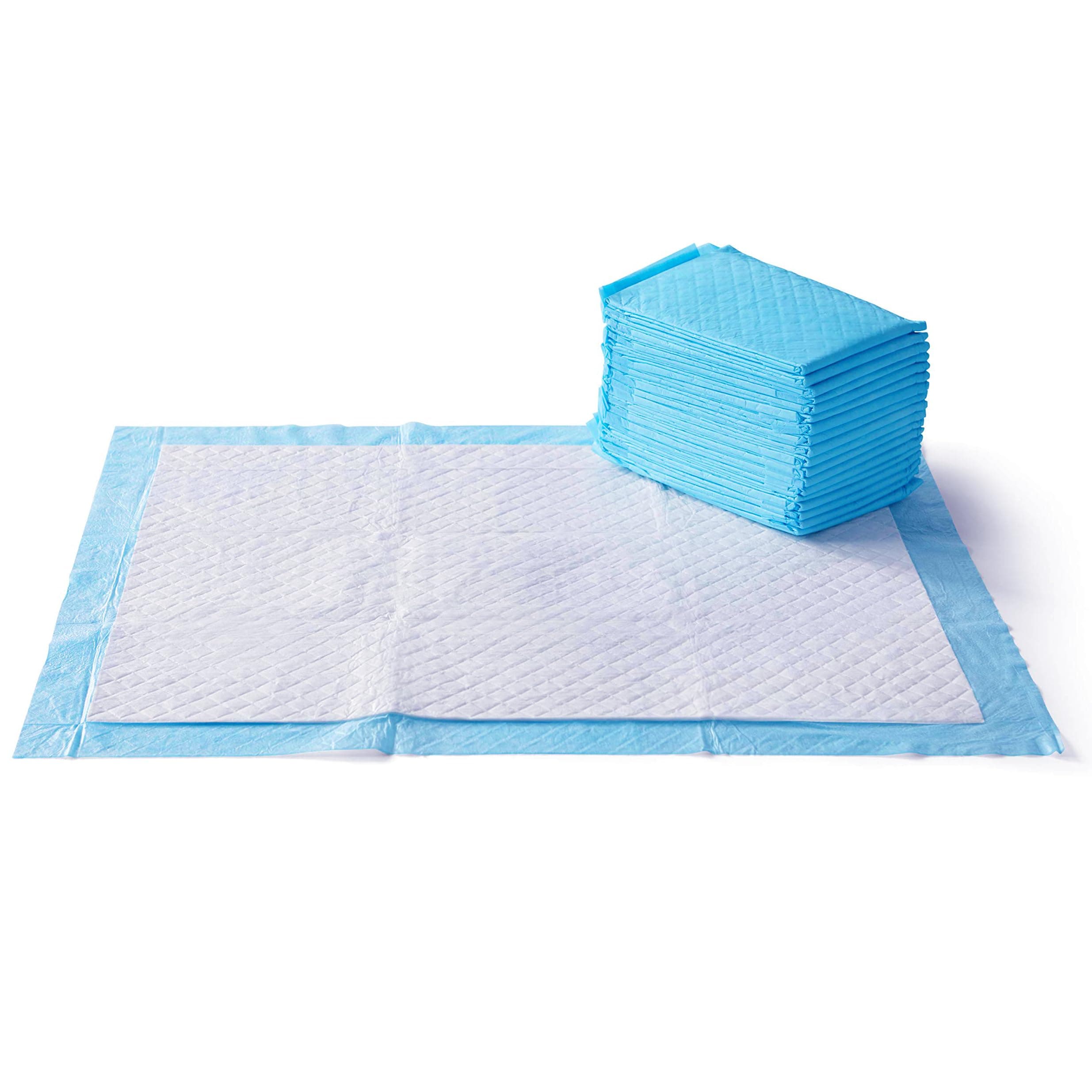 Amazon Basics Dog and Puppy Pee Pads with 5-Layer Leak-Proof Design and Quick-Dry Surface for Potty Training, Heavy Duty Absorbency, X-Large, 28 x 34 Inch - Pack of 25, Blue & White 28 x 34 Inches 25.0