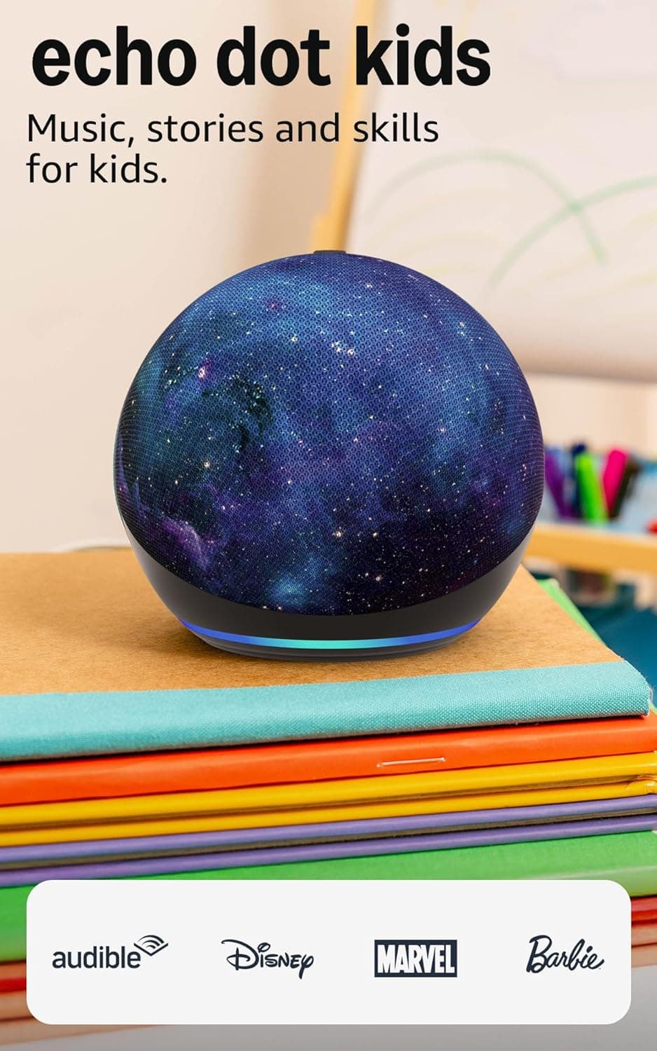 Amazon Echo Dot Kids (newest model) - Designed for kids, Designed for Alexa+, parental controls, Includes 1 Year of Amazon Kids+, Stardust Stardust Device only - Image 2