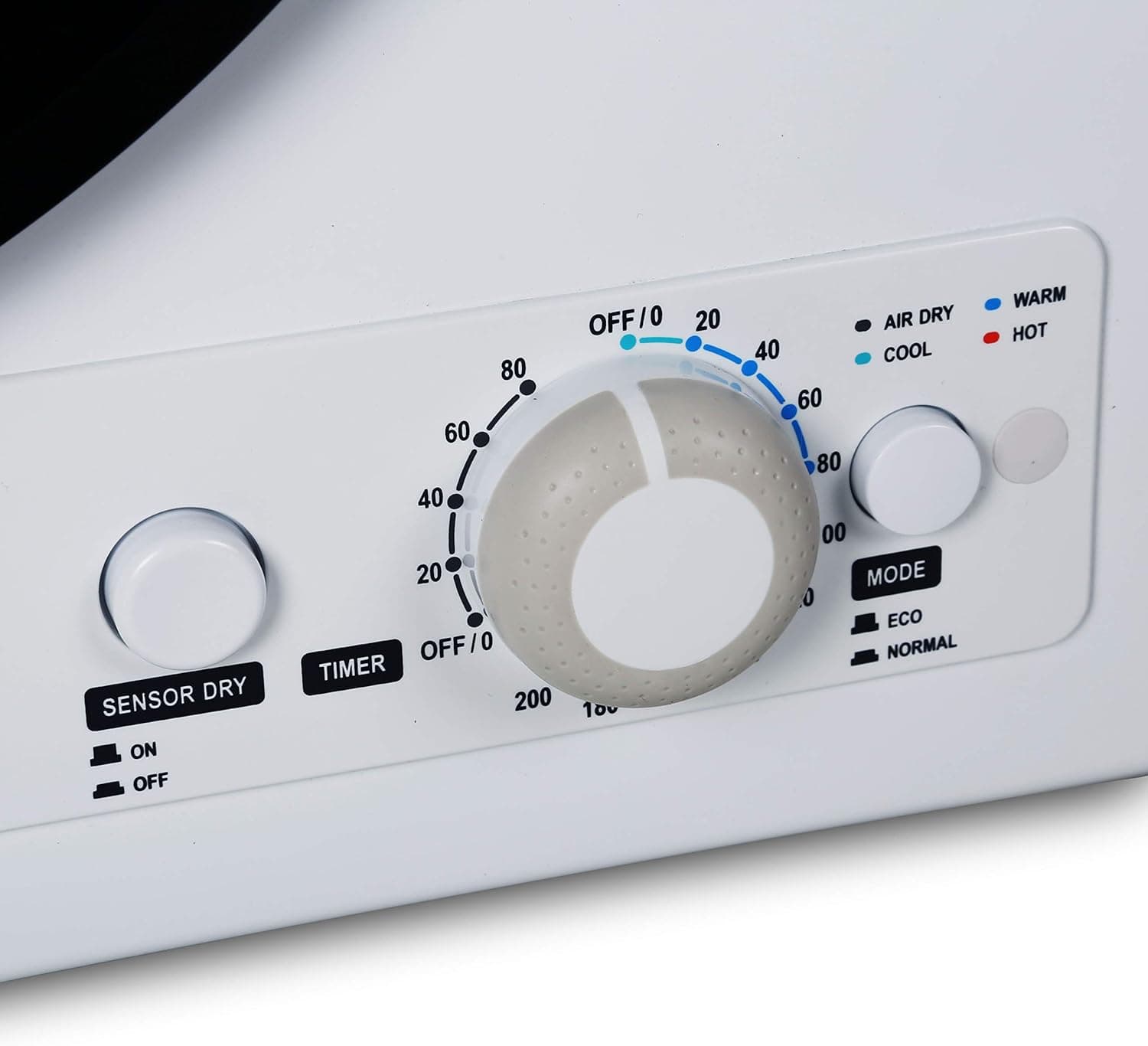 BLACK+DECKER BCED37 Compact Dryer for Standard Wall Outlet, Small, 4 Modes, Load Volume 13.2 lbs., White 3.5 Cu. Ft - Image 3