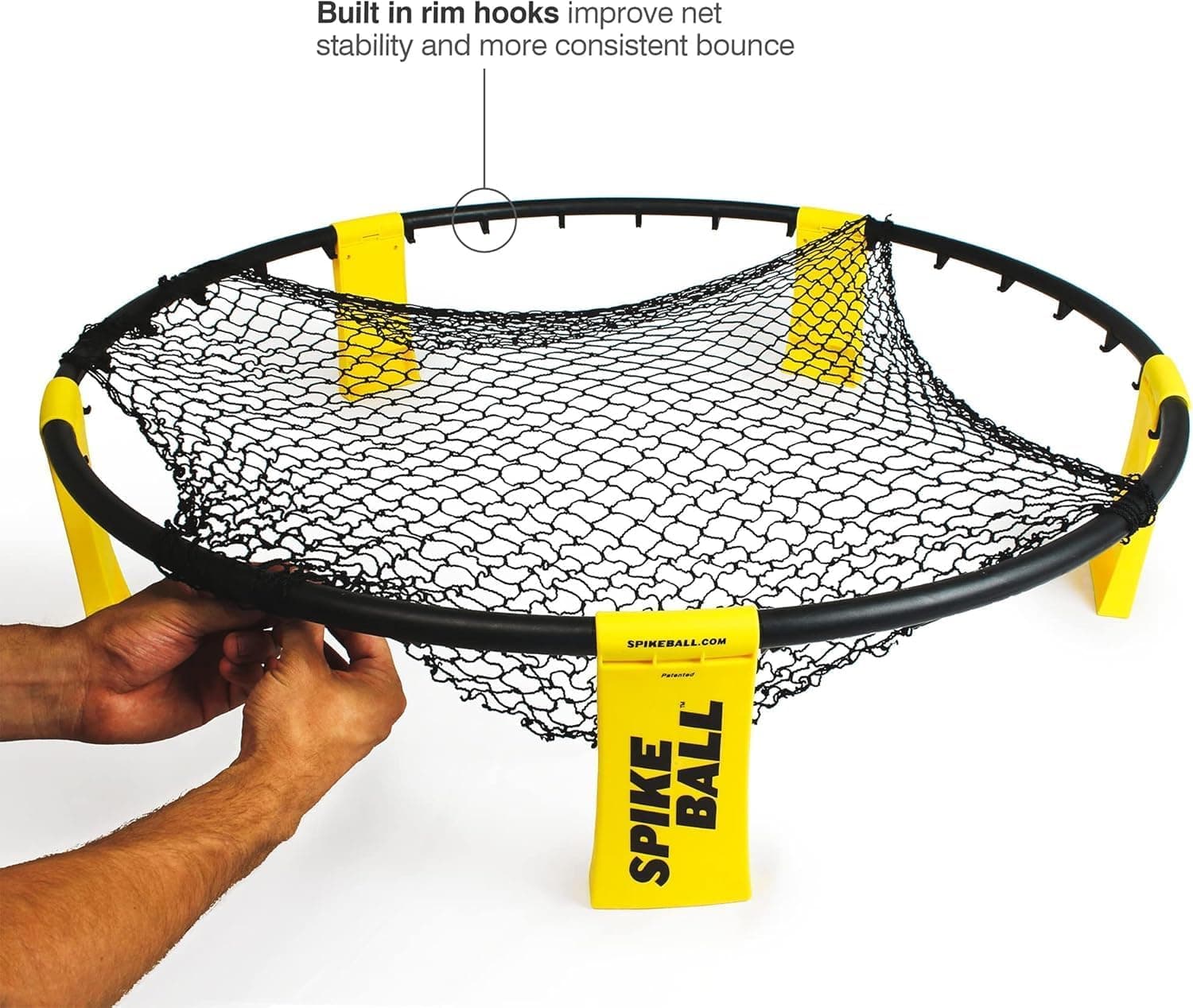 Spikeball 3 Ball Original Roundnet Game Set - Includes 3 Balls, net and Bag Black/Yellow Single - Image 3