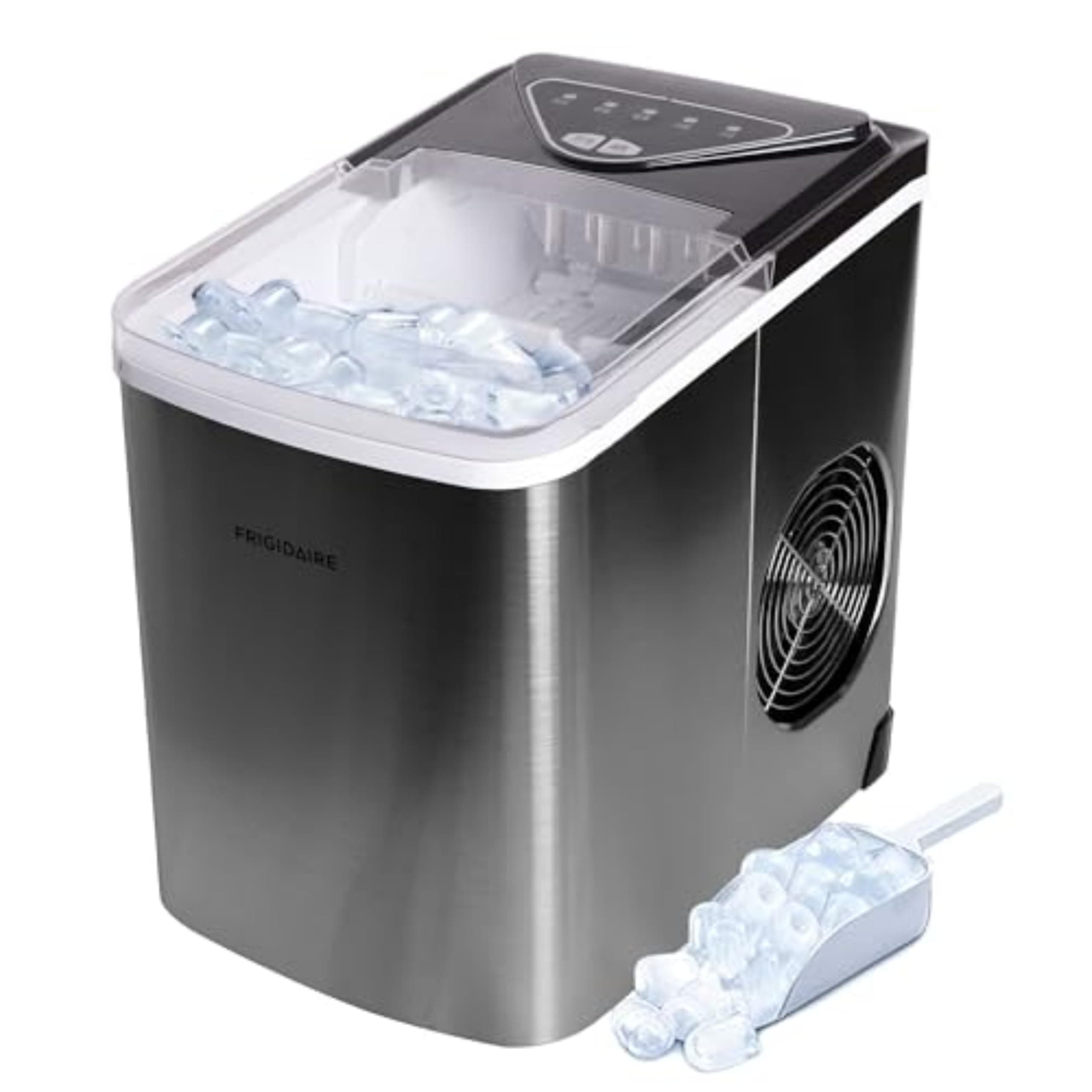 Frigidaire EFIC123-SS Counter Top Maker, Produces 26 pounds Ice per Day, Stainless Steel Stainless Maker
