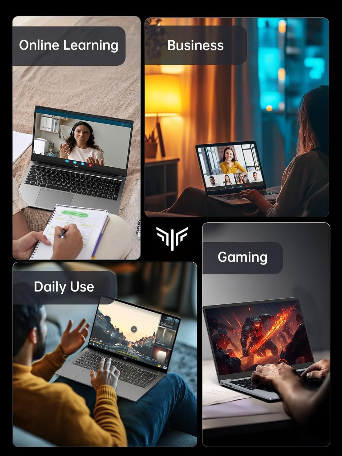 Laptop, Laptop Computer with Intel N97 Processor(Up to 3.6GHz), 16GB DDR4 512GB SSD Windows 11 Laptop for Home Business and Student, 1080P, USB3.2,Long Battery Life - Image 10