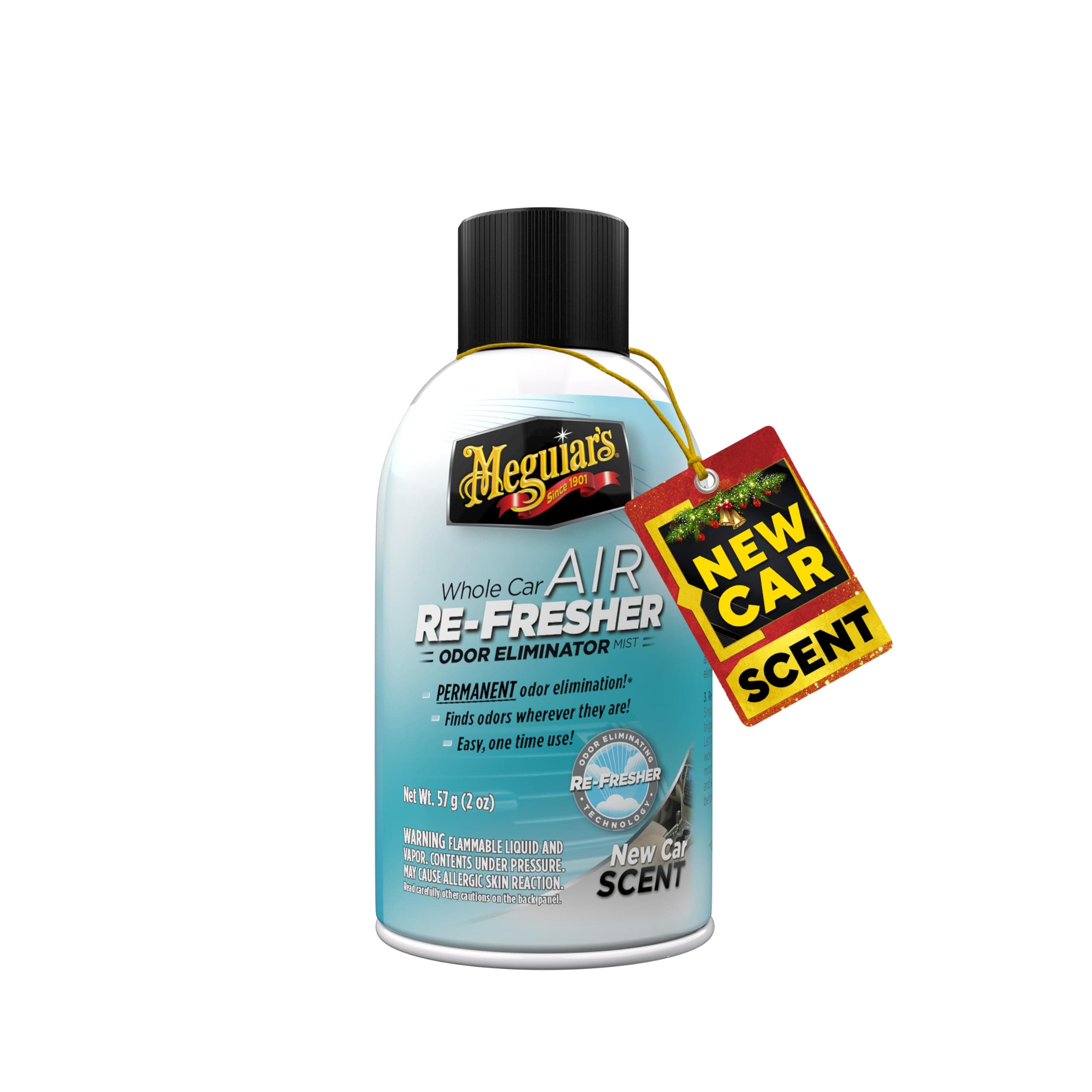 Meguiar's G16402 Xịt Khử Mùi Toàn Xe, Hương Xe Mới, 2 Ounce Lỏng