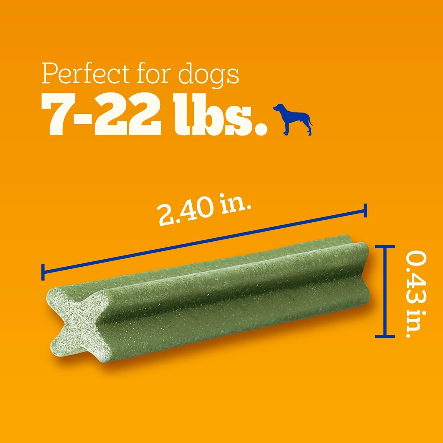 Pedigree Dentastix Masticables Dentales para Perros, Golosinas para Perros de Raza Pequeña y Juguete, Sabor Fresco, Bolsa de 1.54 lb. (102 Golosinas en Total) Menta 102 Contenido (Paquete de 1) - Image 5