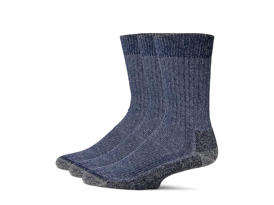 Smartwool Hike Classic Edition Full Cushion 2nd Cut Crew Socks Multipack Men's Crew Cut Socks Shoes Deep Navy: MD (Men's Shoe 6-8.5)