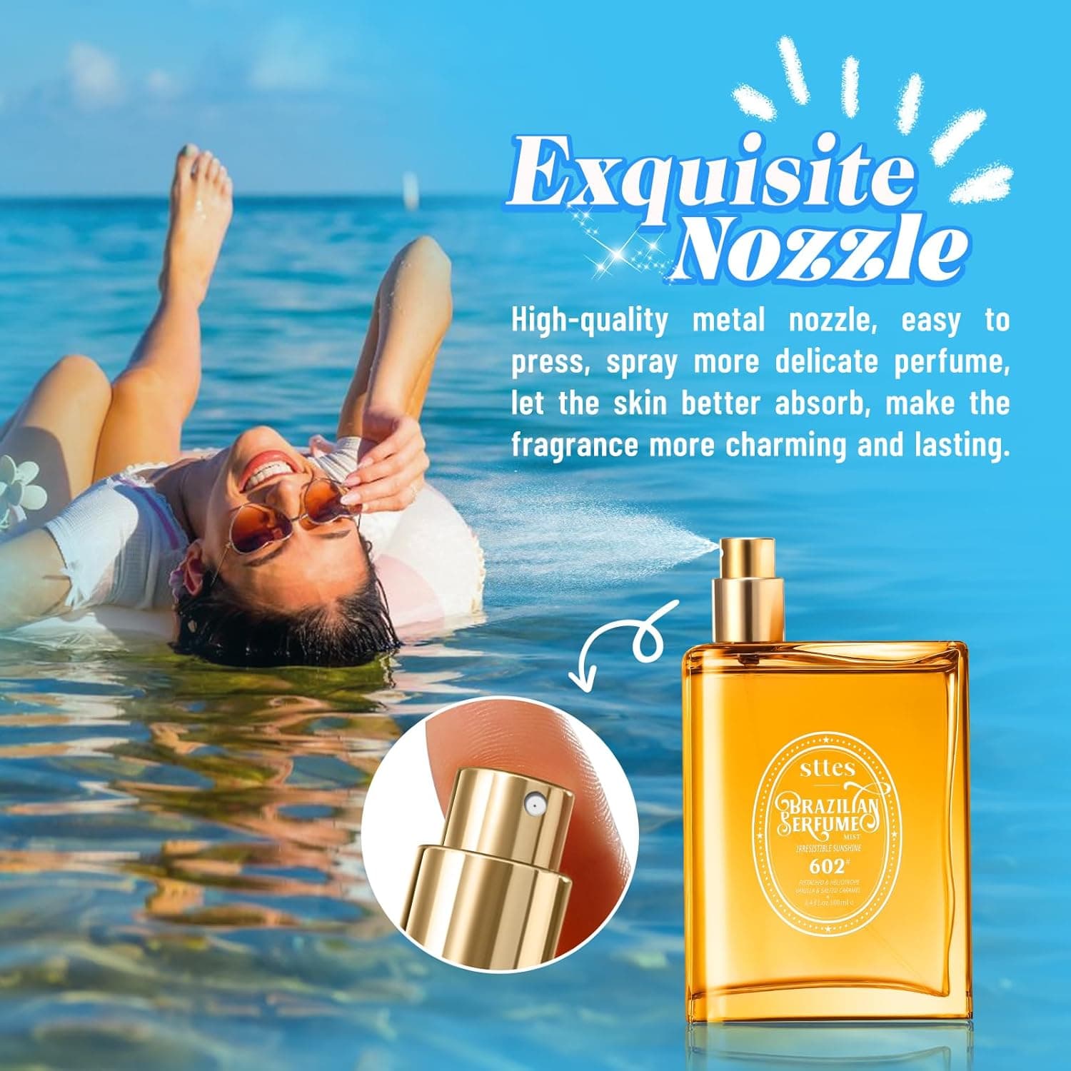 Sttes Perfume 602# (Irresistible Sunshine) - Eau de Perfume 100ml (3.4fl oz) Vanilla Gourmet Tune (Caramel Vanilla Flavor) irresistible sunshine'602 - Image 9
