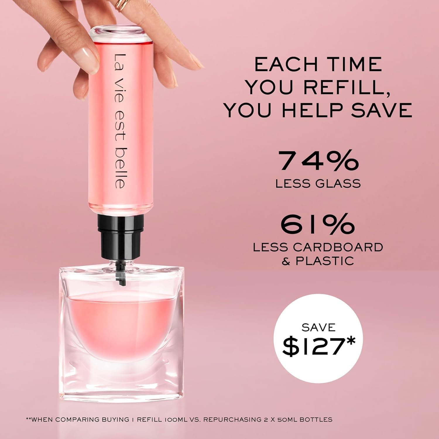 Lancôme La Vie Est Belle Eau de Parfum - Long Lasting Fragrance with Notes of Iris, Earthy Patchouli, Warm Vanilla & Spun Sugar - Floral & Sweet Women's Perfume 1 Fl Oz (Pack of 1) Standard - Image 6