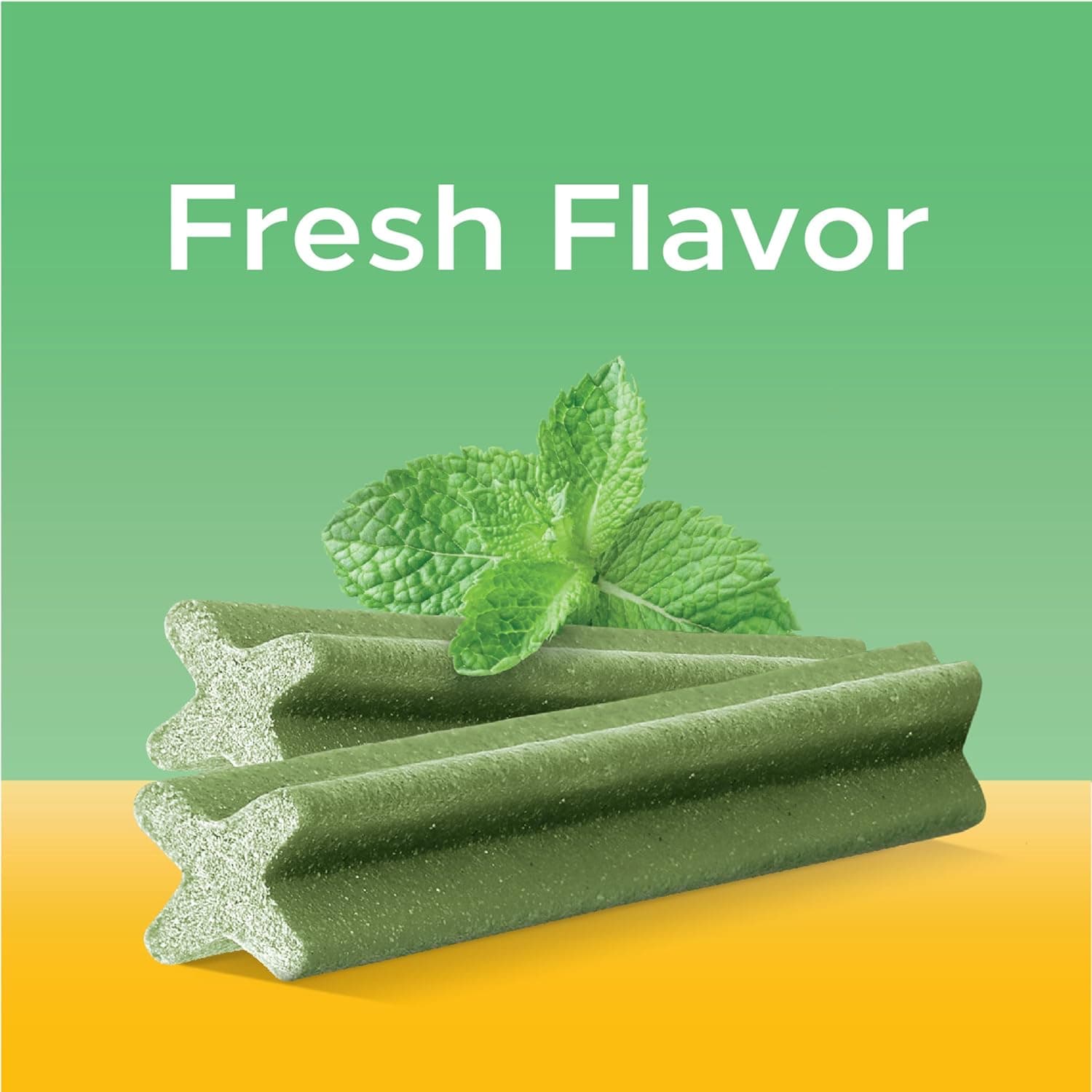 Pedigree Dentastix Masticables Dentales para Perros, Golosinas para Perros de Raza Pequeña y Juguete, Sabor Fresco, Bolsa de 1.54 lb. (102 Golosinas en Total) Menta 102 Contenido (Paquete de 1) - Image 3