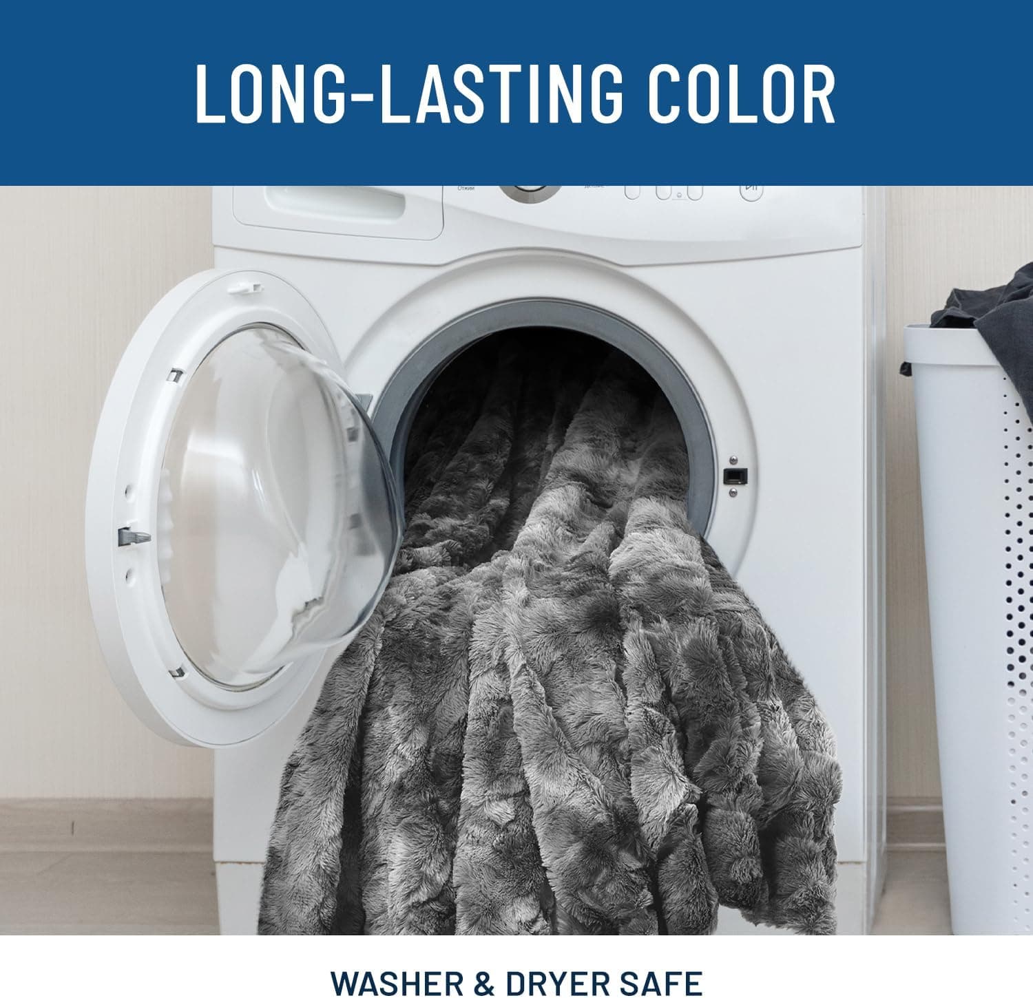 Everlasting Comfort Soft & Comfortable Gray Faux Fur Throw Blanket for Couch - (50"x65") Minky & Fluffy Fall Blankets & Throws, Plush Fuzzy Cover for Bed, Sofa & Living Room - Cozy Home Decor - Image 9