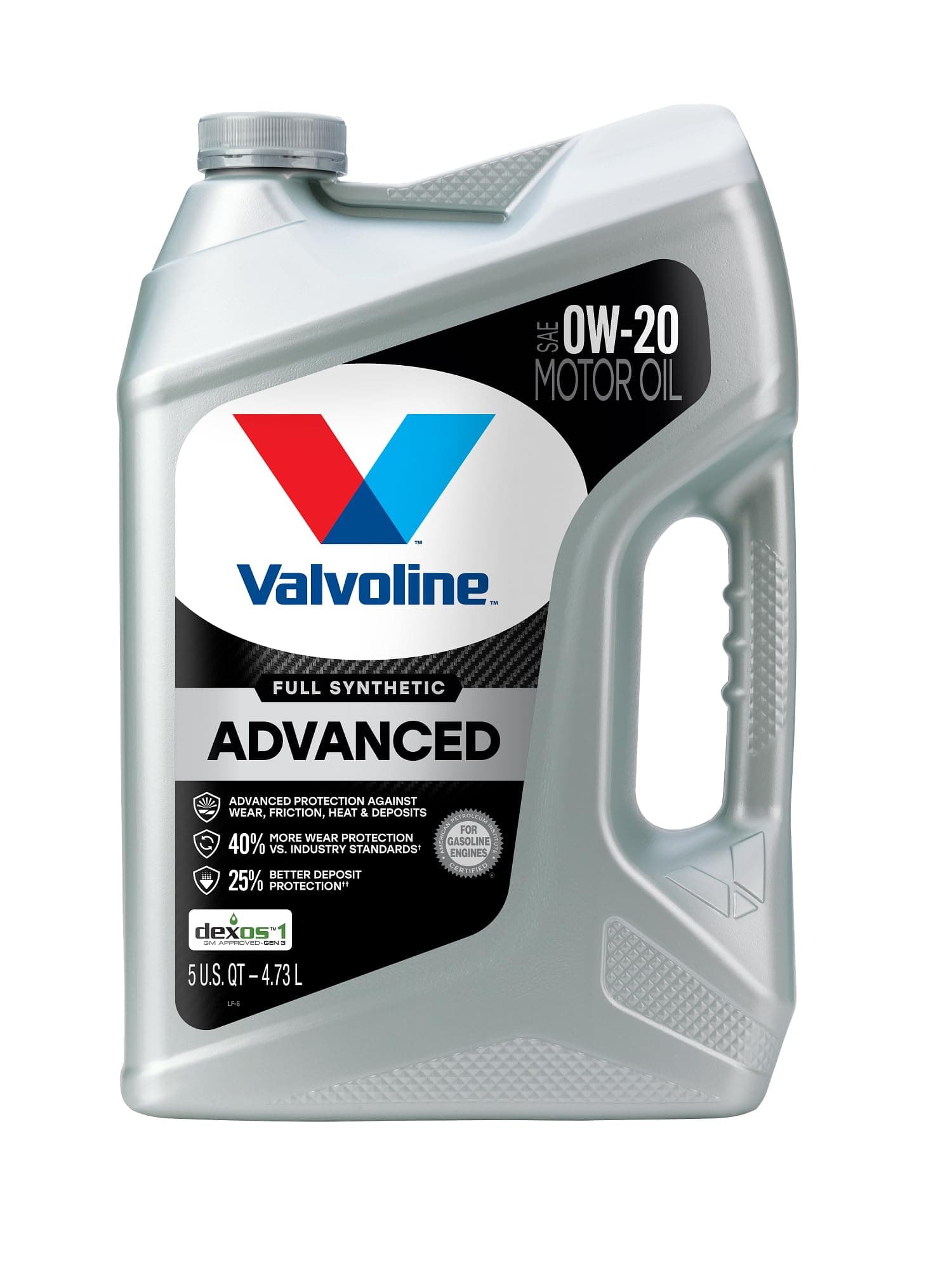 Aceite de motor sintético completo Valvoline Advanced SAE 0W-20 5 QT