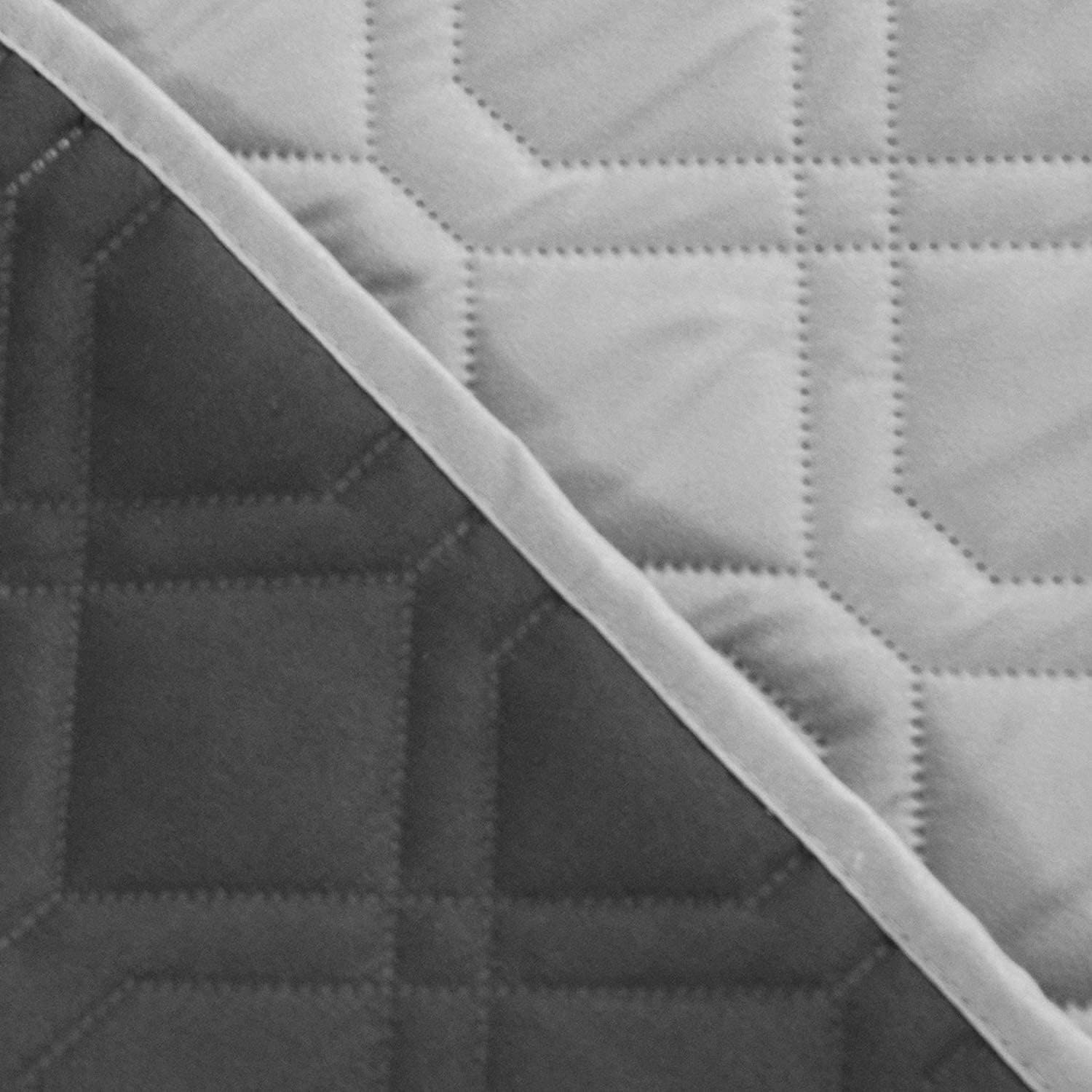 Ameritex Waterproof Dog Bed Cover Pet Blanket for Furniture Bed Couch Sofa Reversible 30x70 Inch (Pack of 1) Grey+dark Grey - Image 6