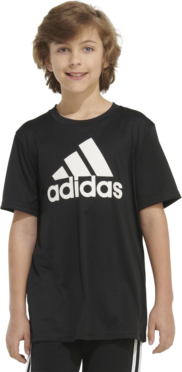 adidas baby-boys Short Sleeve Patriotic USA Flag Logo Tee Medium Black - Image 2