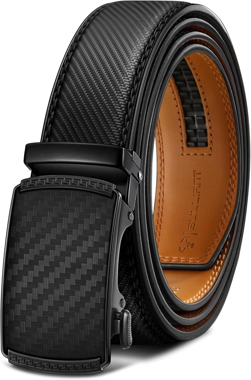 BULLIANT Men's Belt,Slide Ratchet Belt Adjsutable For Men Suit Casual Jeans Gift Boxed,Trim To Fit Black231 38"-44"Waist Adjustable - Image 2