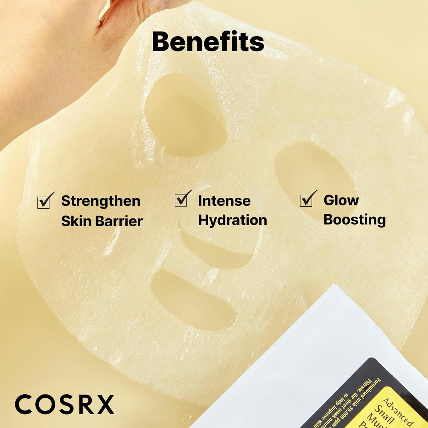 COSRX Snail Mucin Sheet Mask 10 EA with Snail Mucin Serum, Self Care, Face Masks for Dry, Sensitive Skin, Not Tested on Animals, No Parabens, No Sulfates, Korean Skin Care - Image 6
