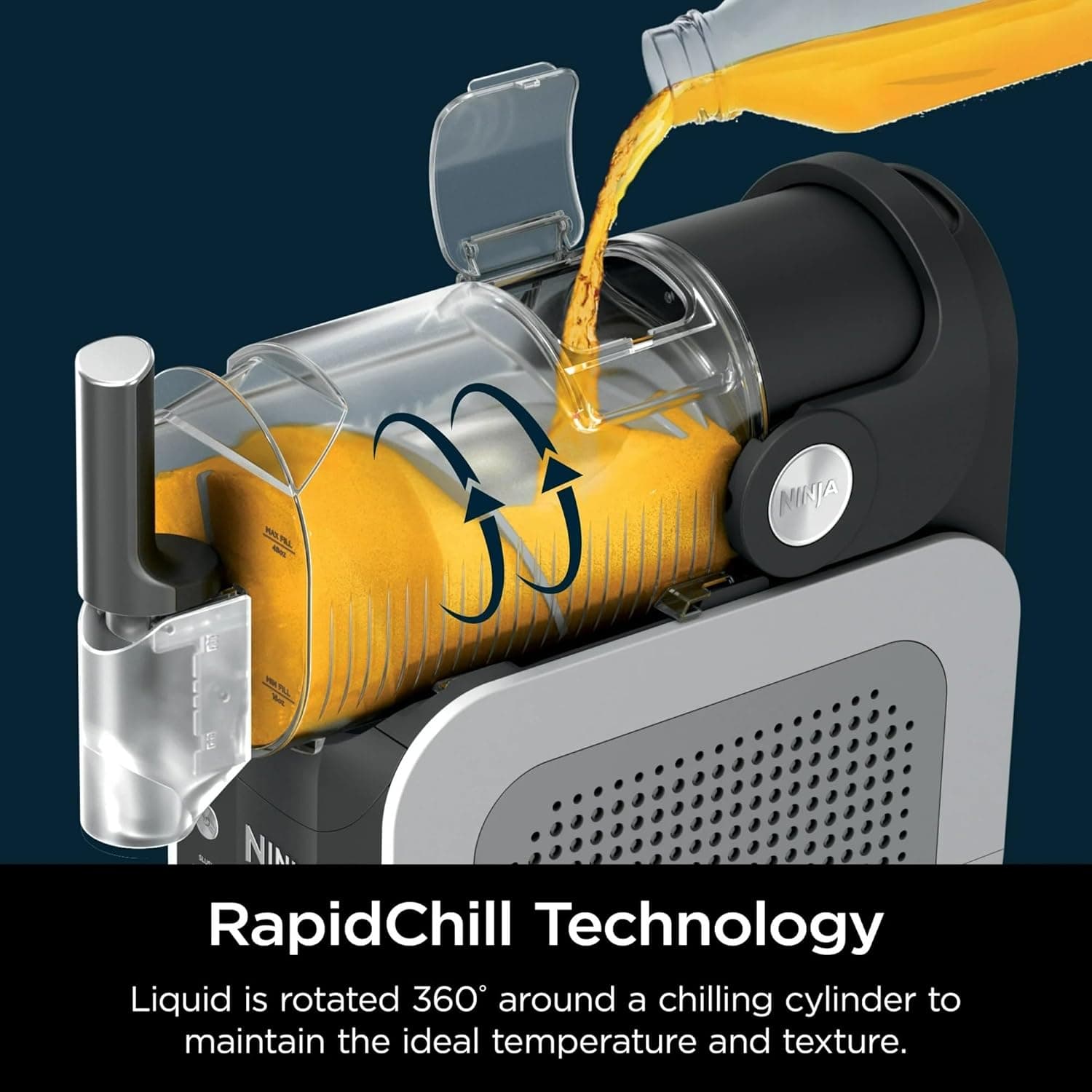 Ninja SLUSHi 72 oz Professional Frozen Drink Maker, 3 Preset Settings Slushie Machine (Renewed) 72 oz & 3 Presets - Image 7