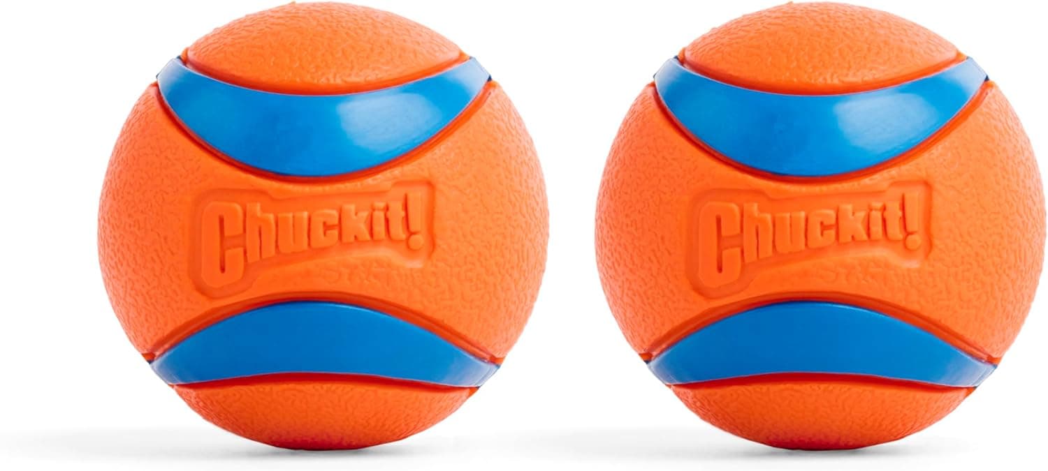 Chuckit! Ultra Ball Dog Toy - Medium Bouncy Fetch Balls For Dogs 20-60 lbs - Made from Durable Rubber - Floating Water Pet Toys - Size Medium - 2.5-inch Diameter - Pack of 2 Medium Medium (2 Pack) - Image 2