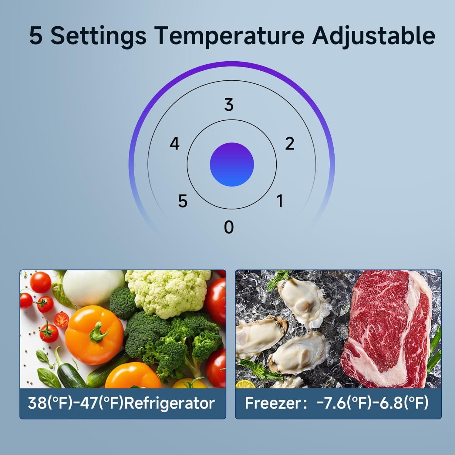 BANGSON 7.1 Cu.Ft Refrigerator with Freezer, Apartment Size Fridge with Bottom Freezer, for Apartment, Office, Kitchen and Garage, Stainless Steel, Silver 7.1 Cu.Ft Stainless Steel Silver - Image 6