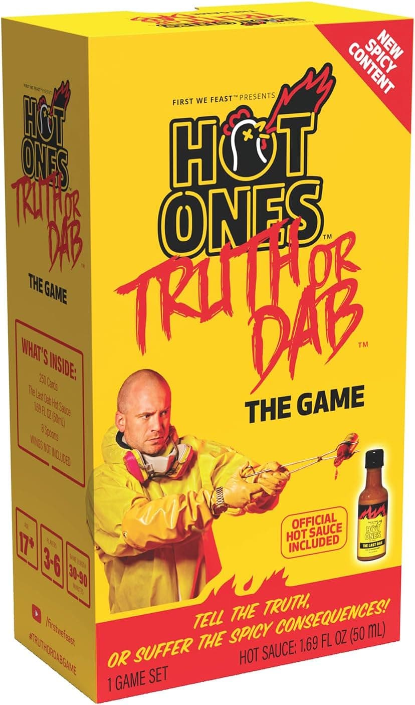 Wilder Games Hot Ones Truth or Dab The Game - Hot Sauce Included (Ages 17+) - Image 2