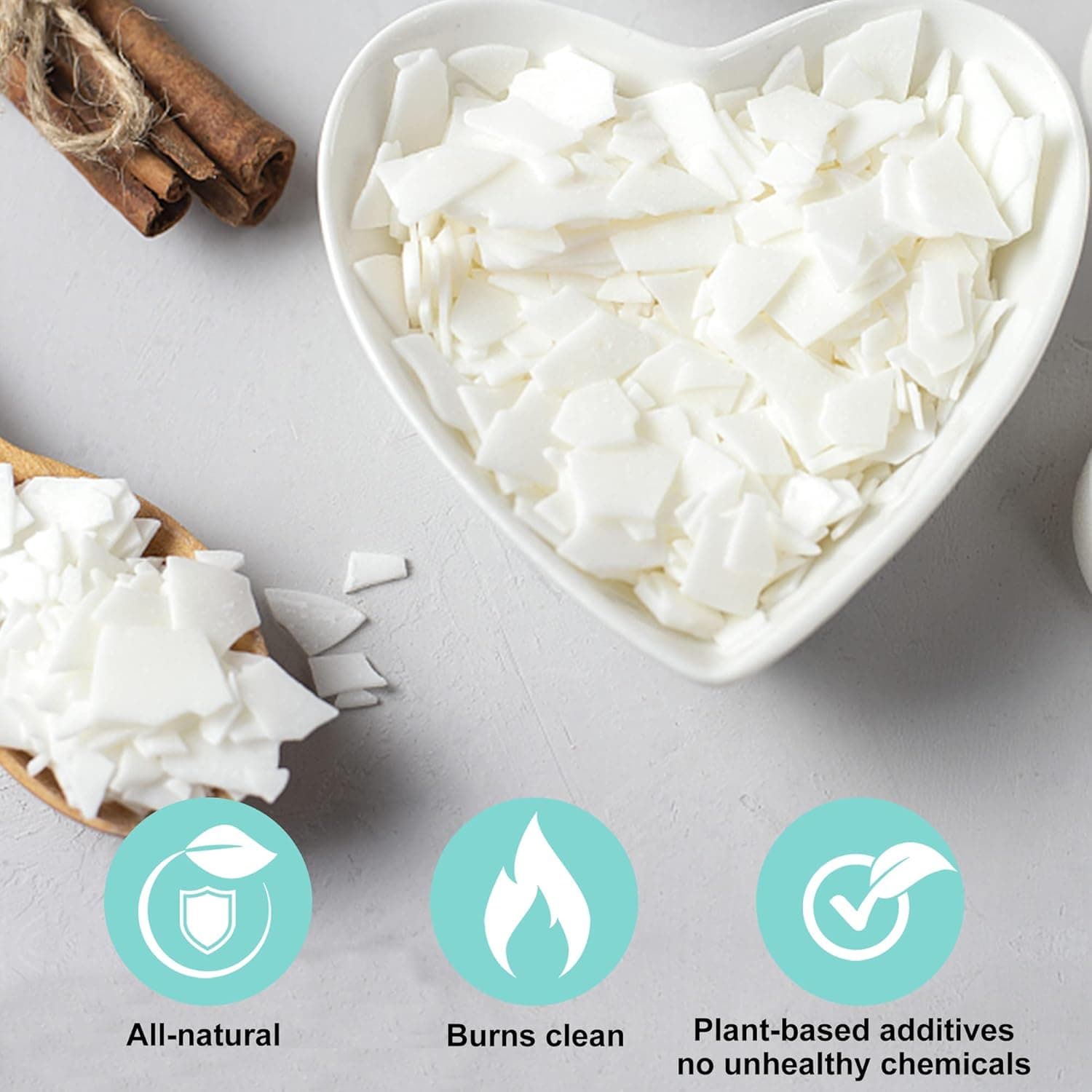 Soy Wax Candle Making Kit Supplies With Wax Melter, Natural Candle Wax For Candle Making, DIY Art&Crafts Kit for Adults,Beginner, Including 2lbs Soy Wax Flakes, Electric Stove,CandleWick,Melting Pot 2lbs with melter - Image 4