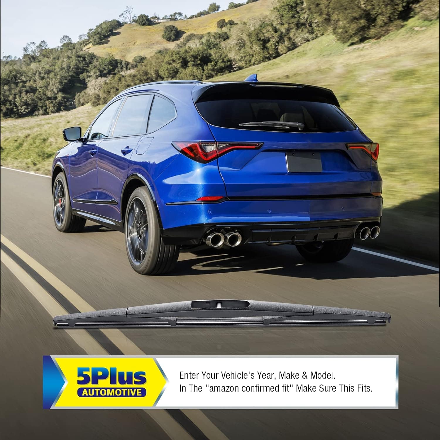 5 PLUS® 14 Inch Rear Wiper Blade Replacement for Subaru Forester 2024-2006 Ascent 2024-2019 Impreza 2011-2004 Outback 19-05 Tribeca 14-06/Honda CRV 11-07 Fit 20-07 BACK Windshield Wiper(14B/H354) 14"(14-B/H354) - Image 7