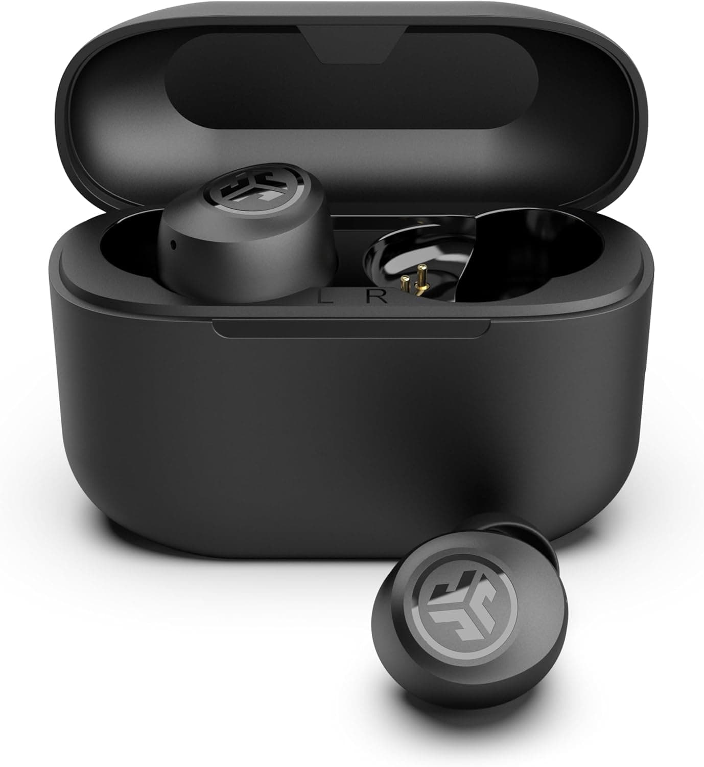 JLab Go Air Pop+ True Wireless Earbuds, in Ear Headphones, Bluetooth Earphones, 35H Playtime Ear Buds, Bluetooth Earbuds with Microphone, USB-C Charging Case, Dual Connect, EQ3 Sound, Black Pop+ Black - Image 2