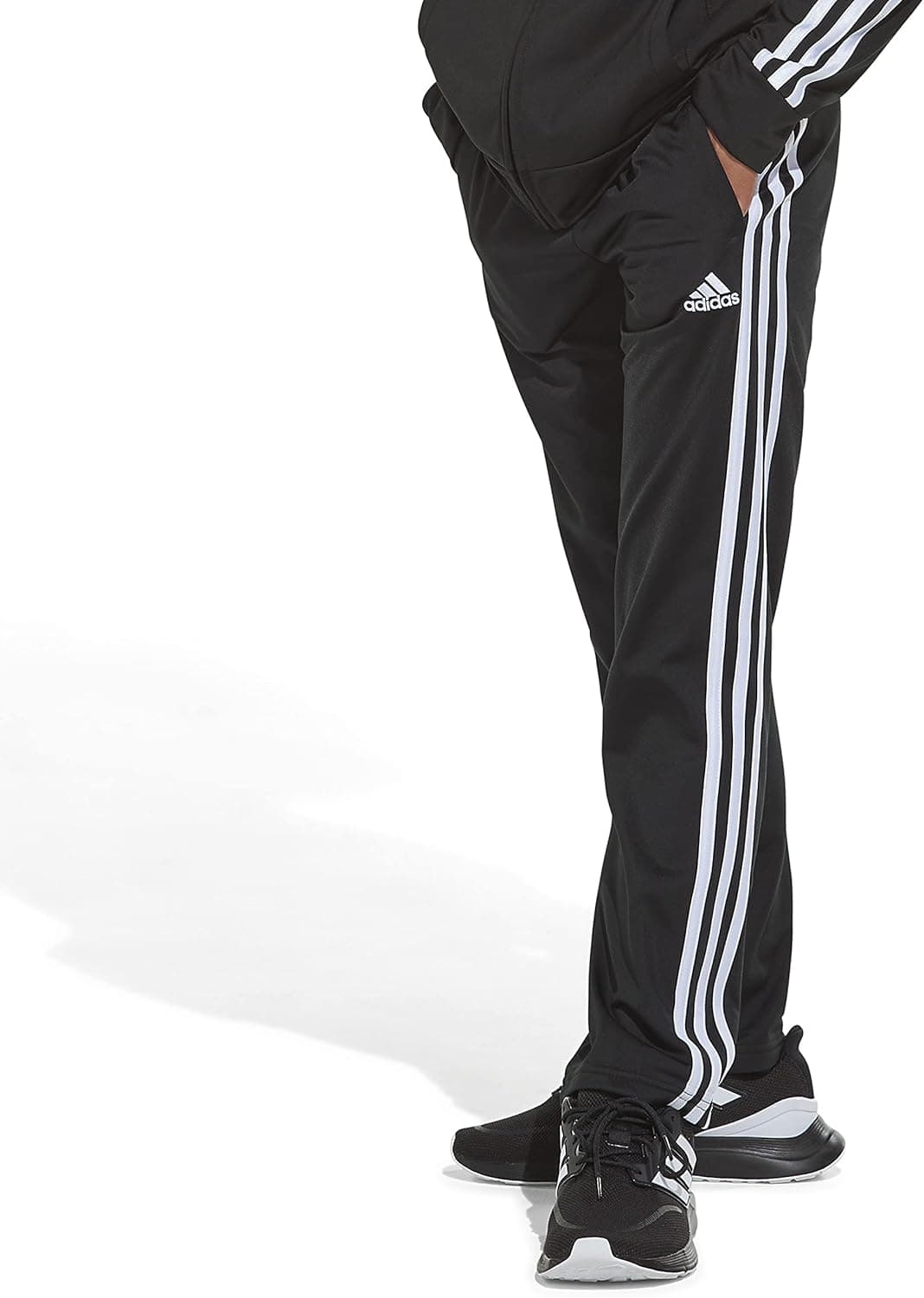Adidas Boys' Iconic Straight Leg Track Pant Black Large - Image 2