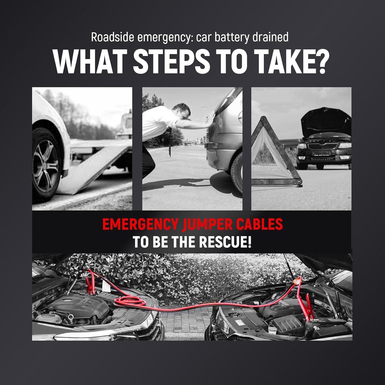 TOPDC 4 Gauge 20 Feet Jumper Cables for Car, SUV and Trucks Battery, Heavy Duty Automotive Booster Cables for Jump Starting Dead or Weak Batteries with Carry Bag, (TD-P0420) 4 Gauge, (20FT) - Image 5