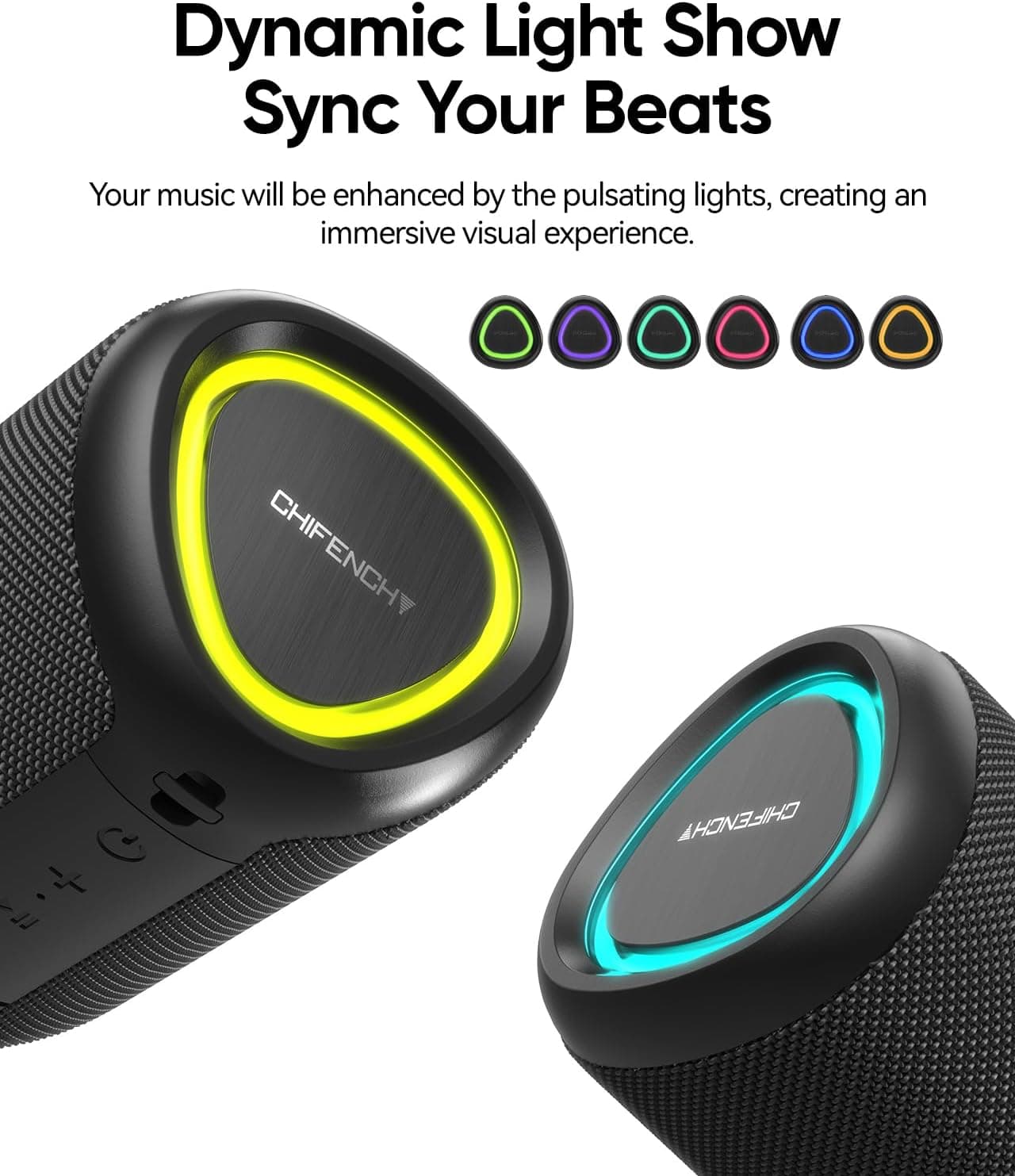 Portable Bluetooth Speaker Valentines Gifts For Him: Powerful Crystal Clear Sound/Romantic Light/IPX5 Waterproof/All Day Playtime/BT 5.3/TWS Paring,Small Wireless Speaker for Outdoor|Travel|Date Night Black - Image 3