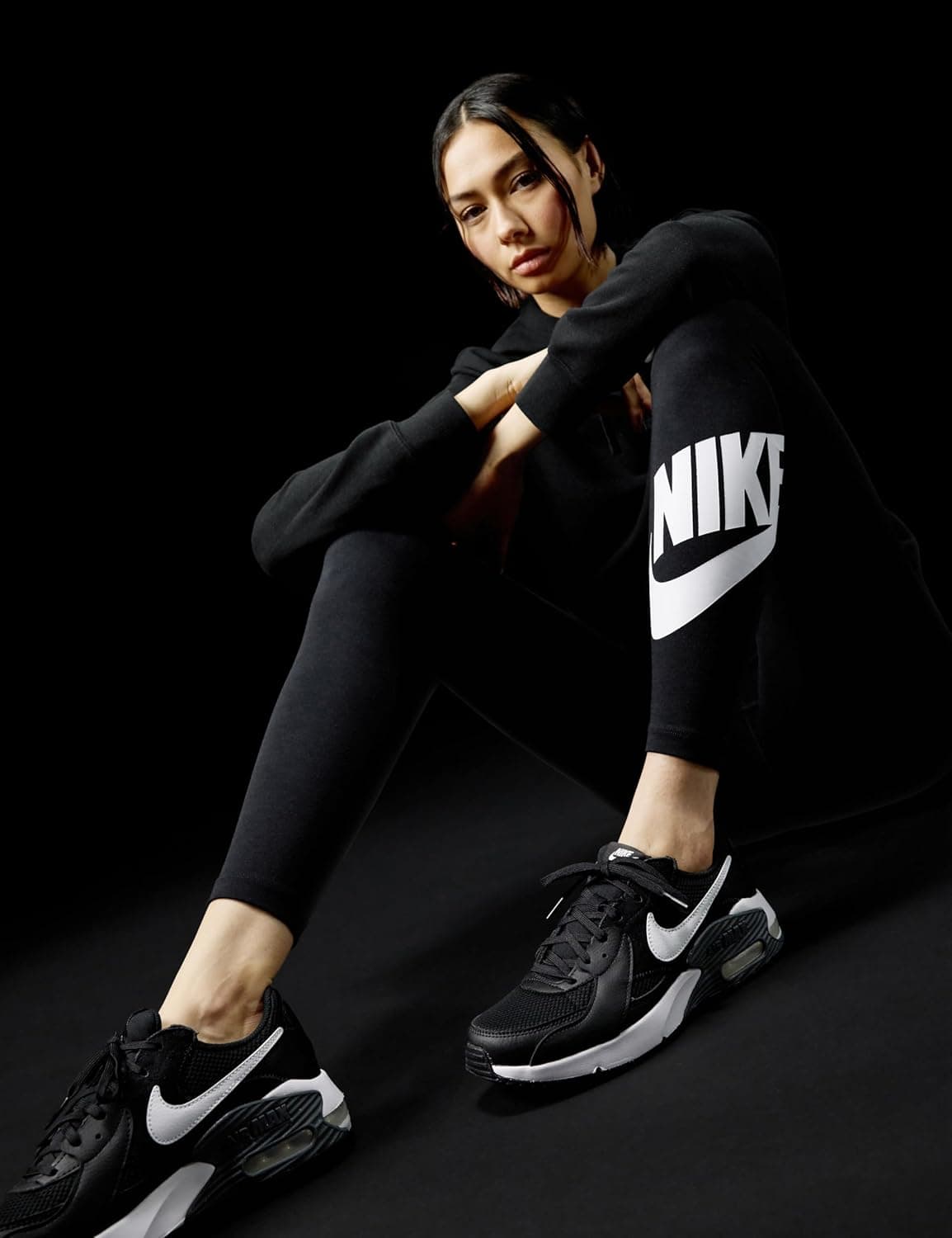 Nike Women's Air Max Excee Shoes 6.5 Black/White/Dark Grey - Image 3