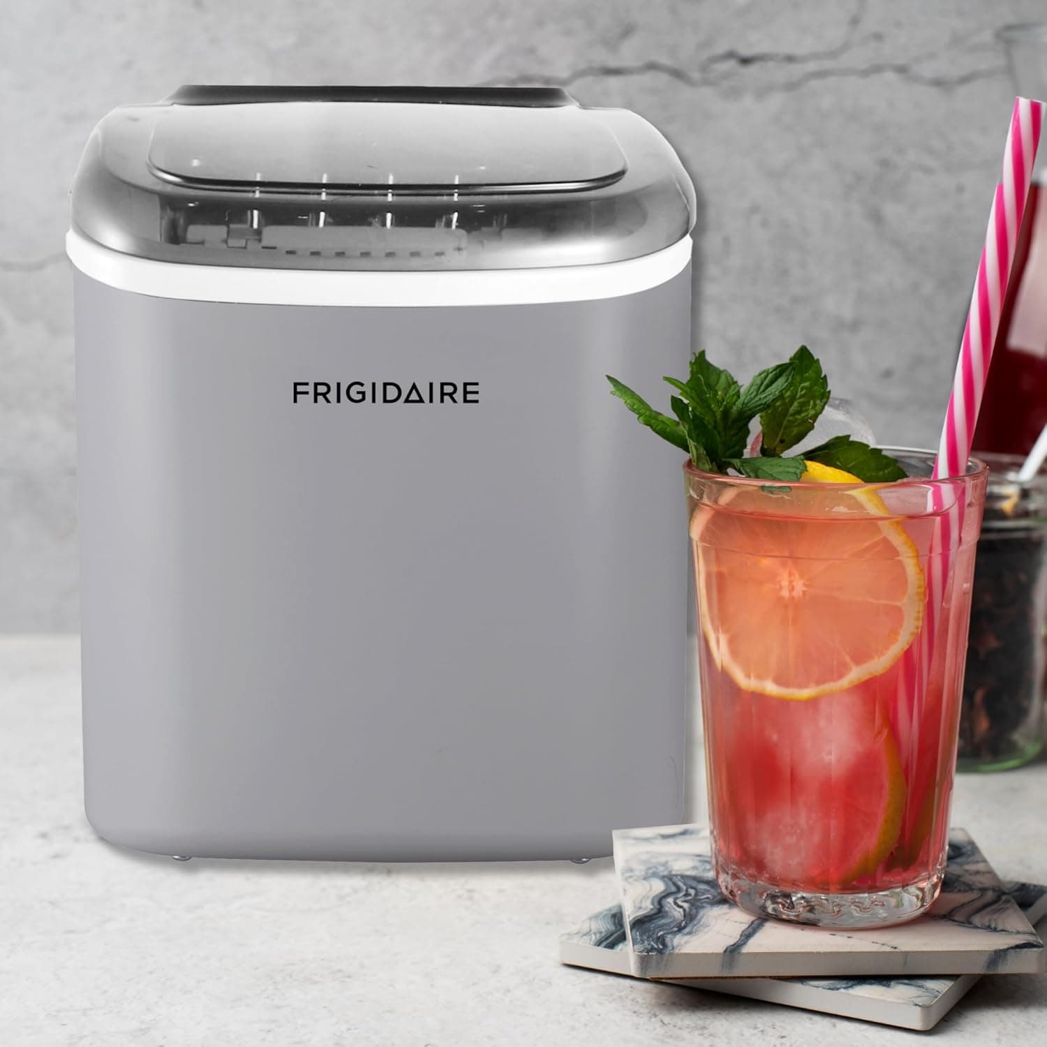 FRIGIDAIRE EFIC189-Silver Compact Ice Maker, 26 lb per Day, Silver - Image 9