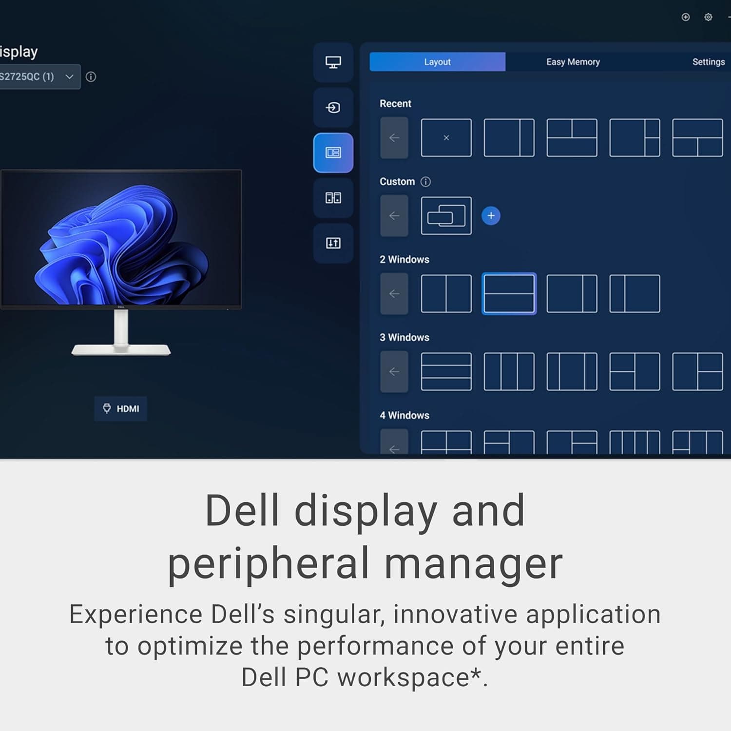 Dell 34 Plus USB-C Curved Monitor - S3425DW - 34-inch (3440 x 1440) up to 120 Hz 21:9 Display, VA Panel, AMD FreeSync Premium, 99% sRGB, 95% DCI-P3, Integrated Speakers, 3000:1 Contrast Ratio 34 Inches S3425DW USB-C - Image 10