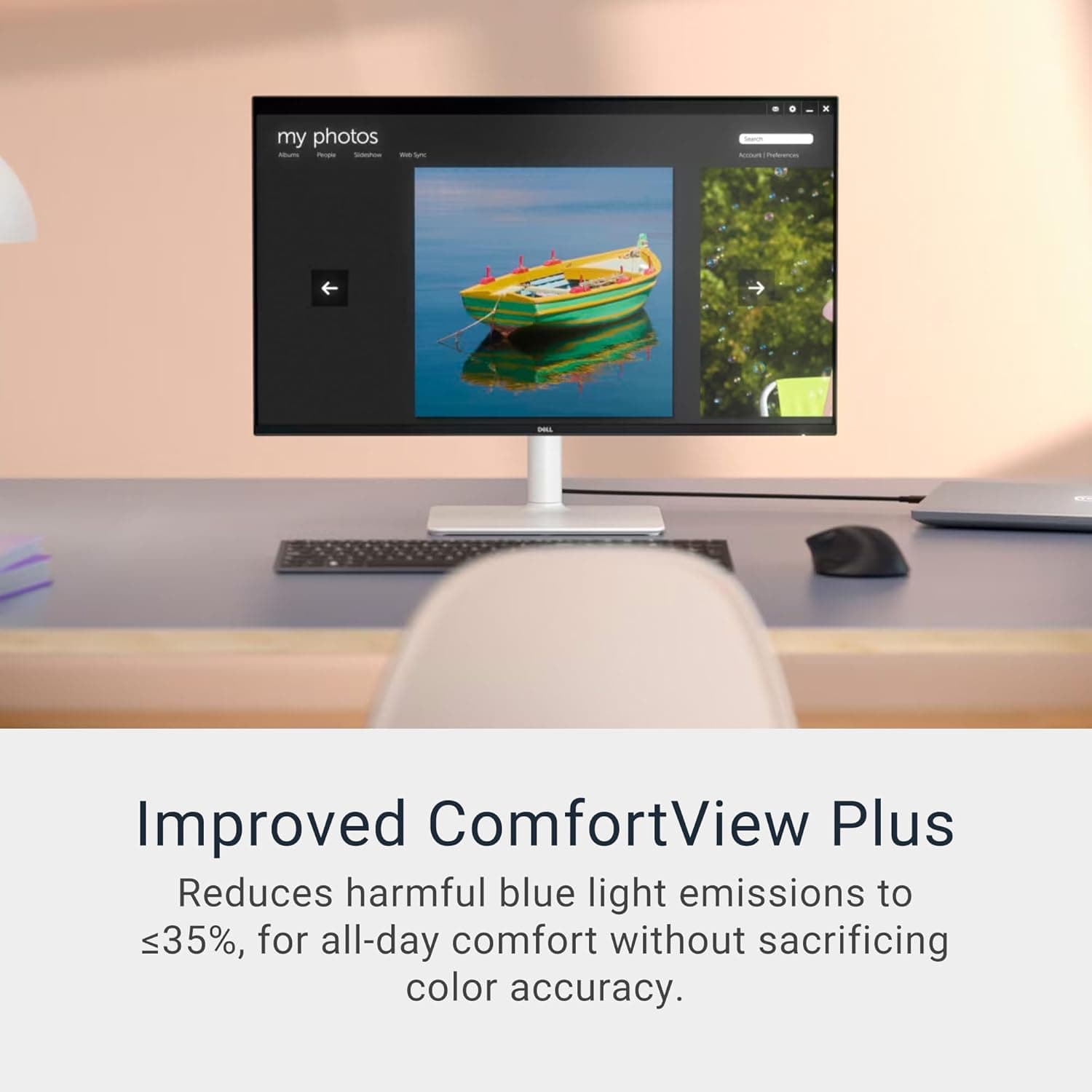 Dell 34 Plus USB-C Curved Monitor - S3425DW - 34-inch (3440 x 1440) up to 120 Hz 21:9 Display, VA Panel, AMD FreeSync Premium, 99% sRGB, 95% DCI-P3, Integrated Speakers, 3000:1 Contrast Ratio 34 Inches S3425DW USB-C - Image 4