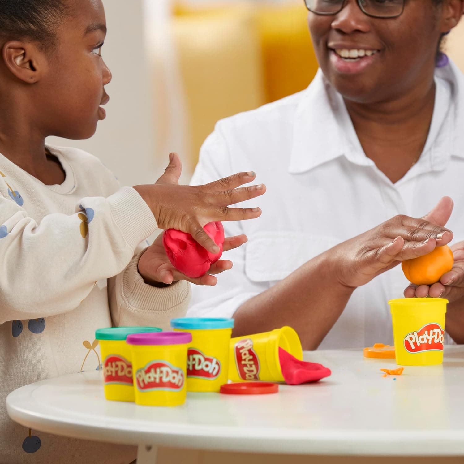 Play Doh Modeling Compound 10-Pack Case of Assorted Colors, Non-Toxic 2 oz. Cans, Back to School Gifts, Prizes, & Party Favors, Preschool Toys for Kids, Ages 2+ (Amazon Exclusive) - Image 7