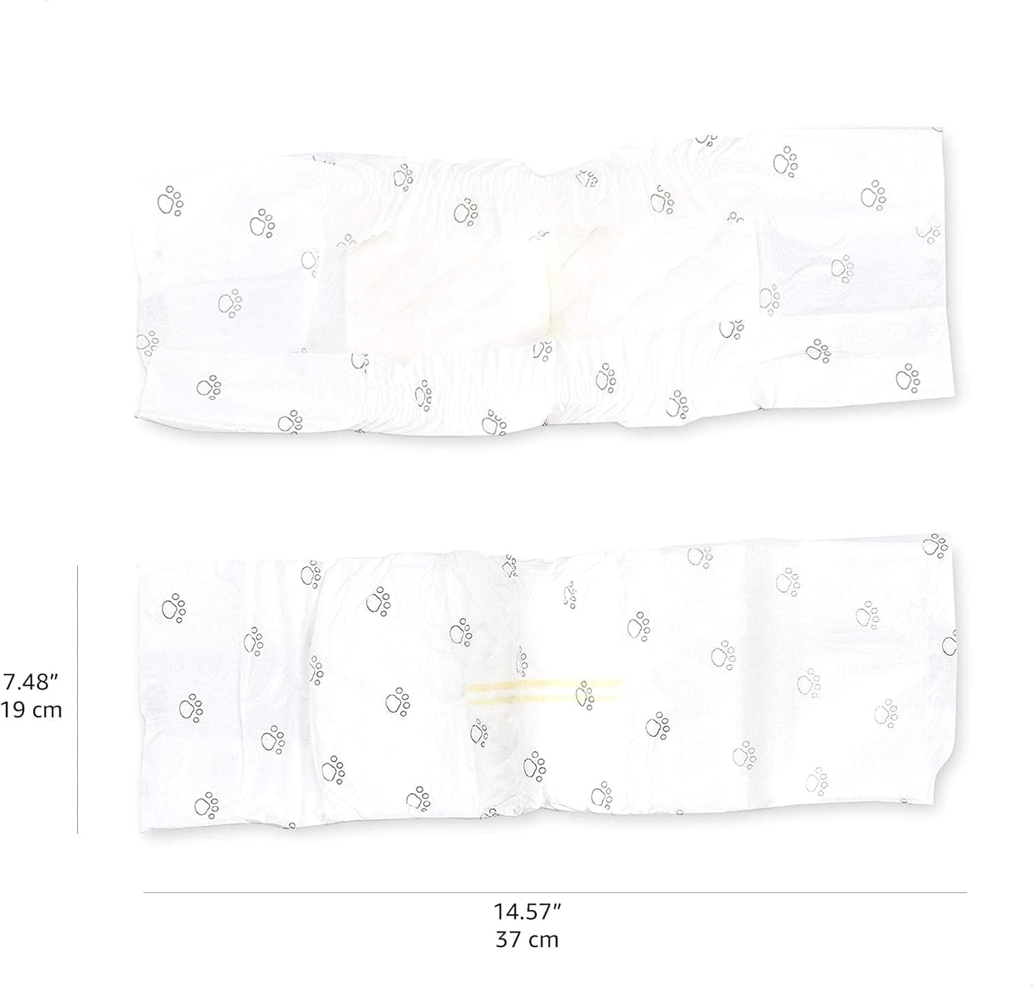 Amazon Basics Male Dog Diapers, 30 Count, X-Small, Ultra Absorbent Disposable Wrap with Secure Fit, Leakproof and Comfortable X-Small(Pack Of 30) - Image 6