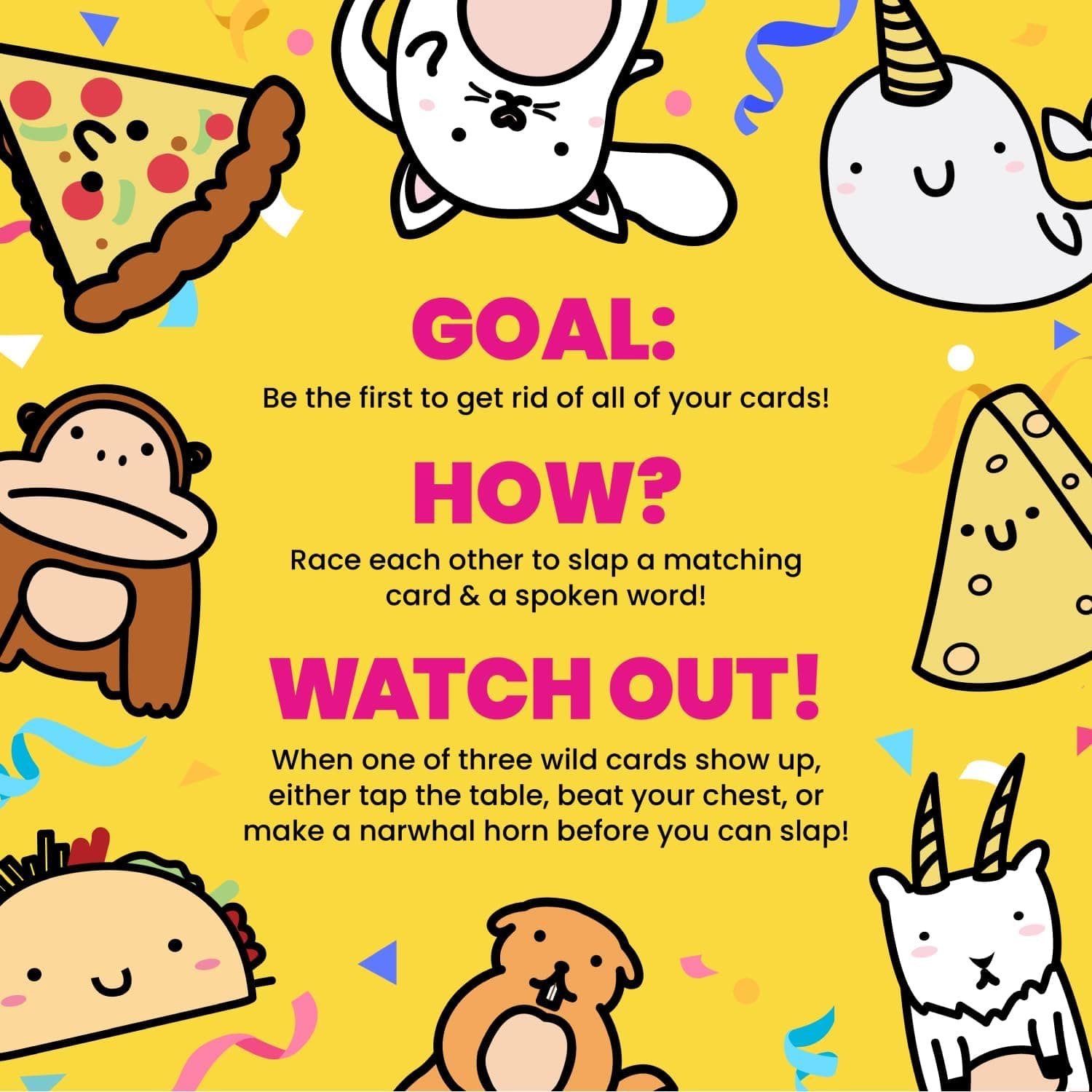 Taco Cat Goat Cheese Pizza Wildly Entertaining Card Game for Family and Group Game Night | Easy to Learn and Play with 10-15 Minute Rounds | Fun for Kids, Teens, Adults, and Families | 2-8 Players Original - Image 5
