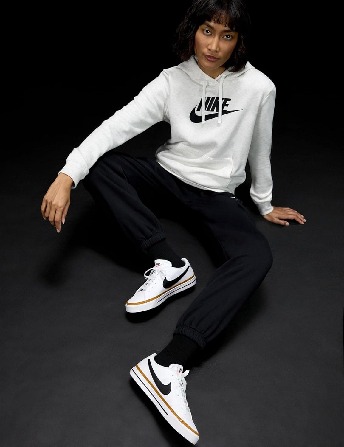 Nike Women's Court Legacy Next Nature Shoes 12 White/Black/Desert Ochre/Team Orange - Image 3